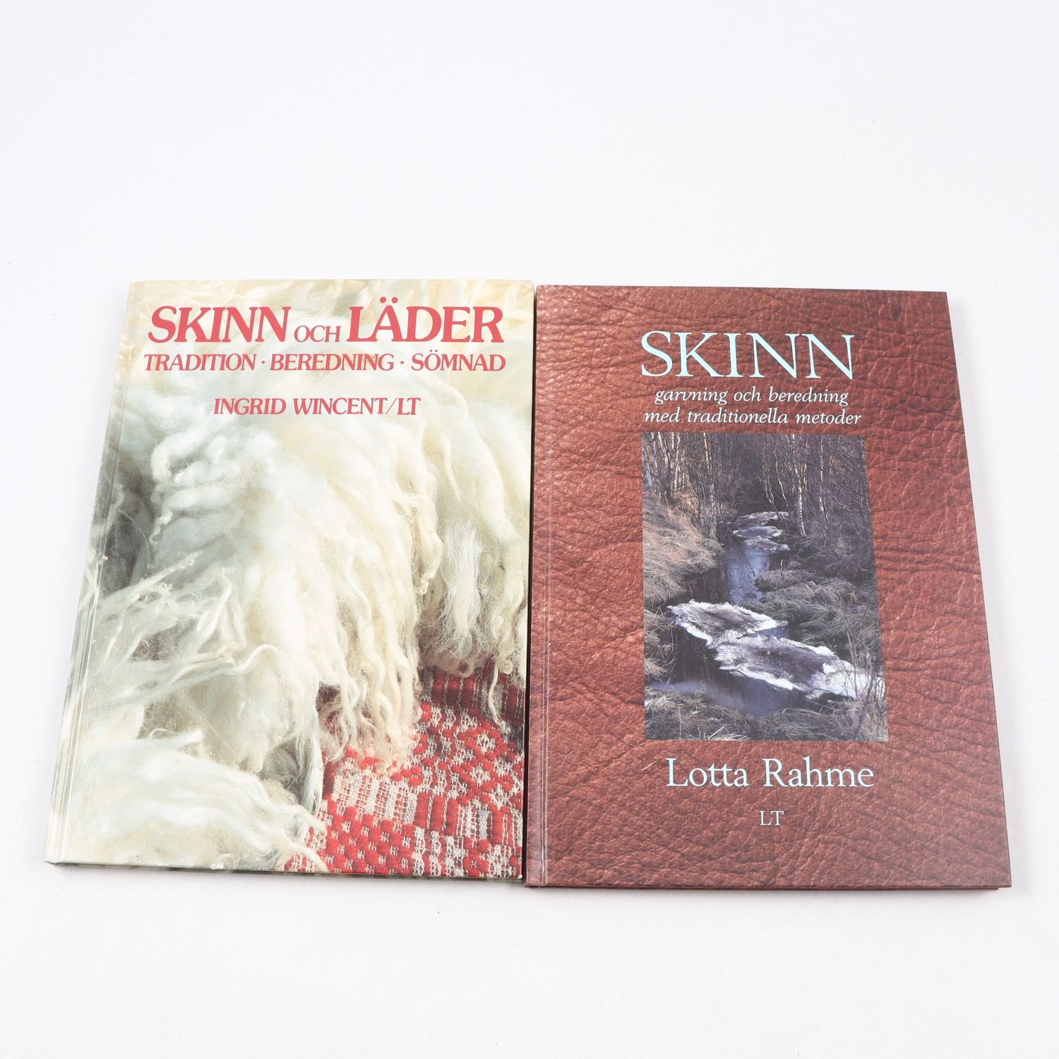 Bokpaket, ”Skinn och läder” samt ”Skinn och läder, tradition, beredning, sömnad”