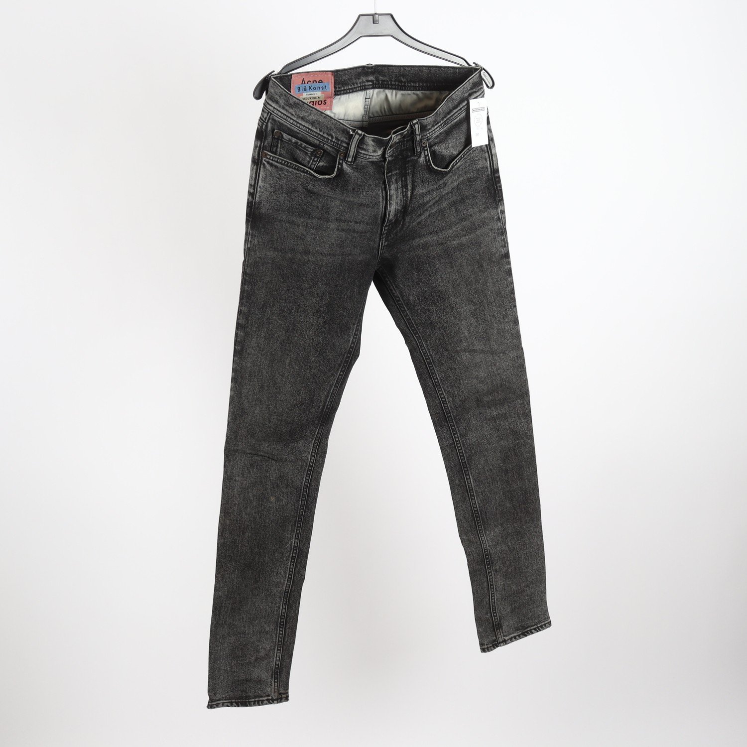 Jeans, Acne, Blå Konst, svart, stl. 30/32