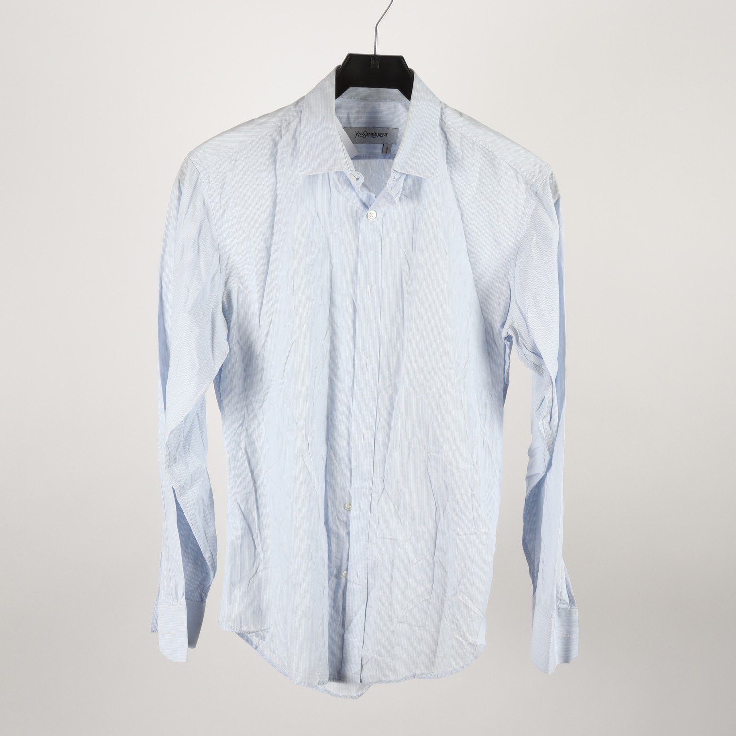 Skjorta, Yves Saint Laurent, vit, blå, stl. 39