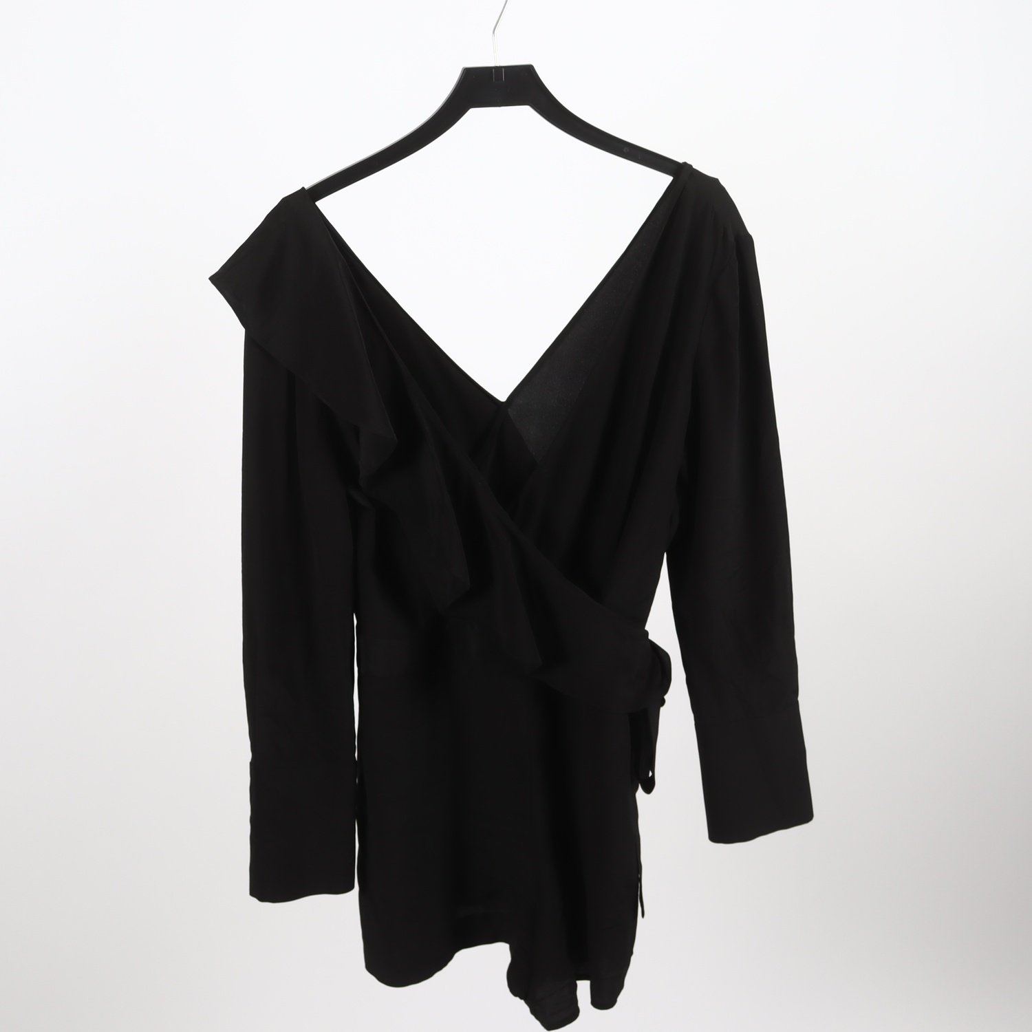 Jumpsuit, Diane Von Furstenberg, svart, 100% silk, stl. 10 (M)
