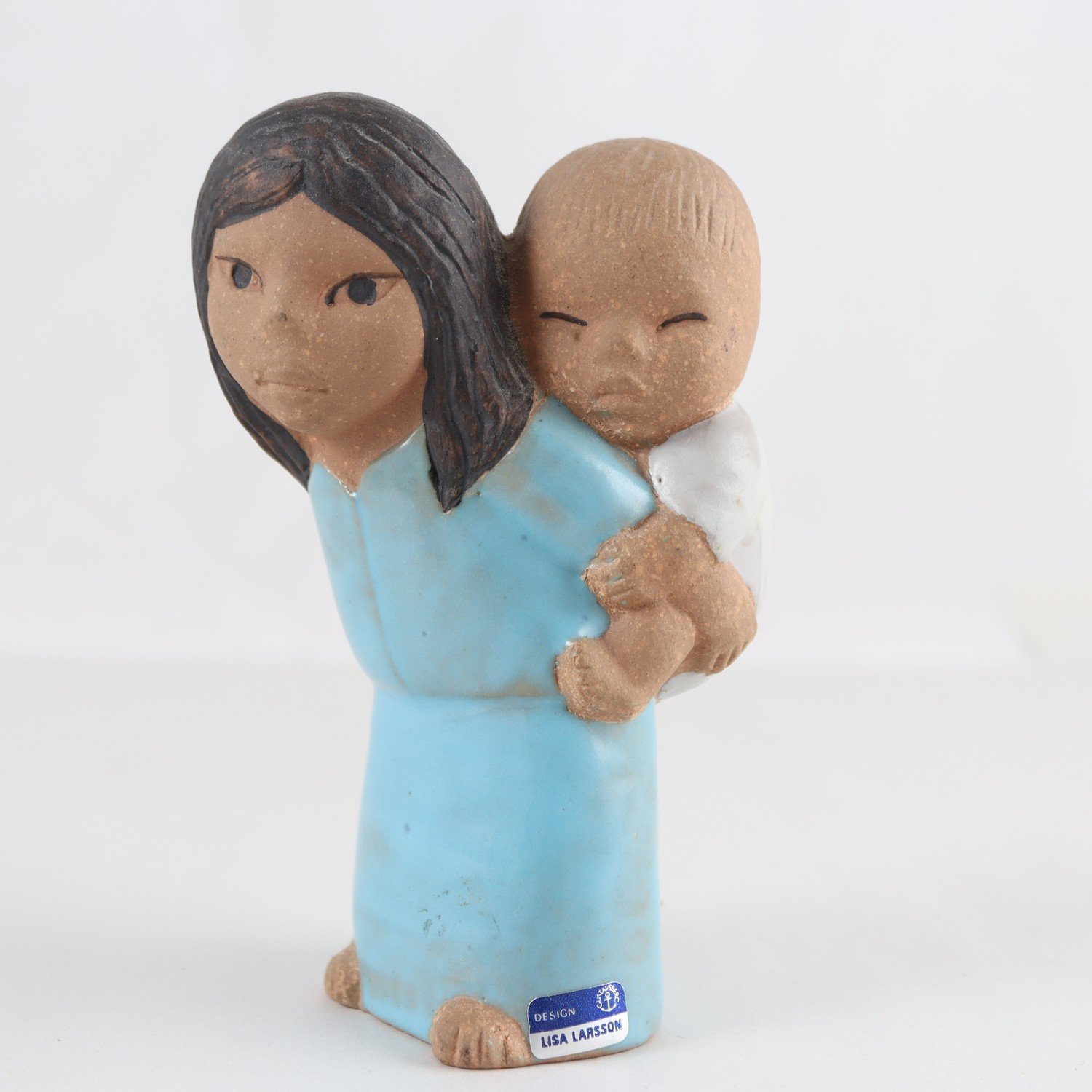 Figurin, stengods, ”Öst” ur serien All världens Barn, Lisa Larson, Gustavsberg
