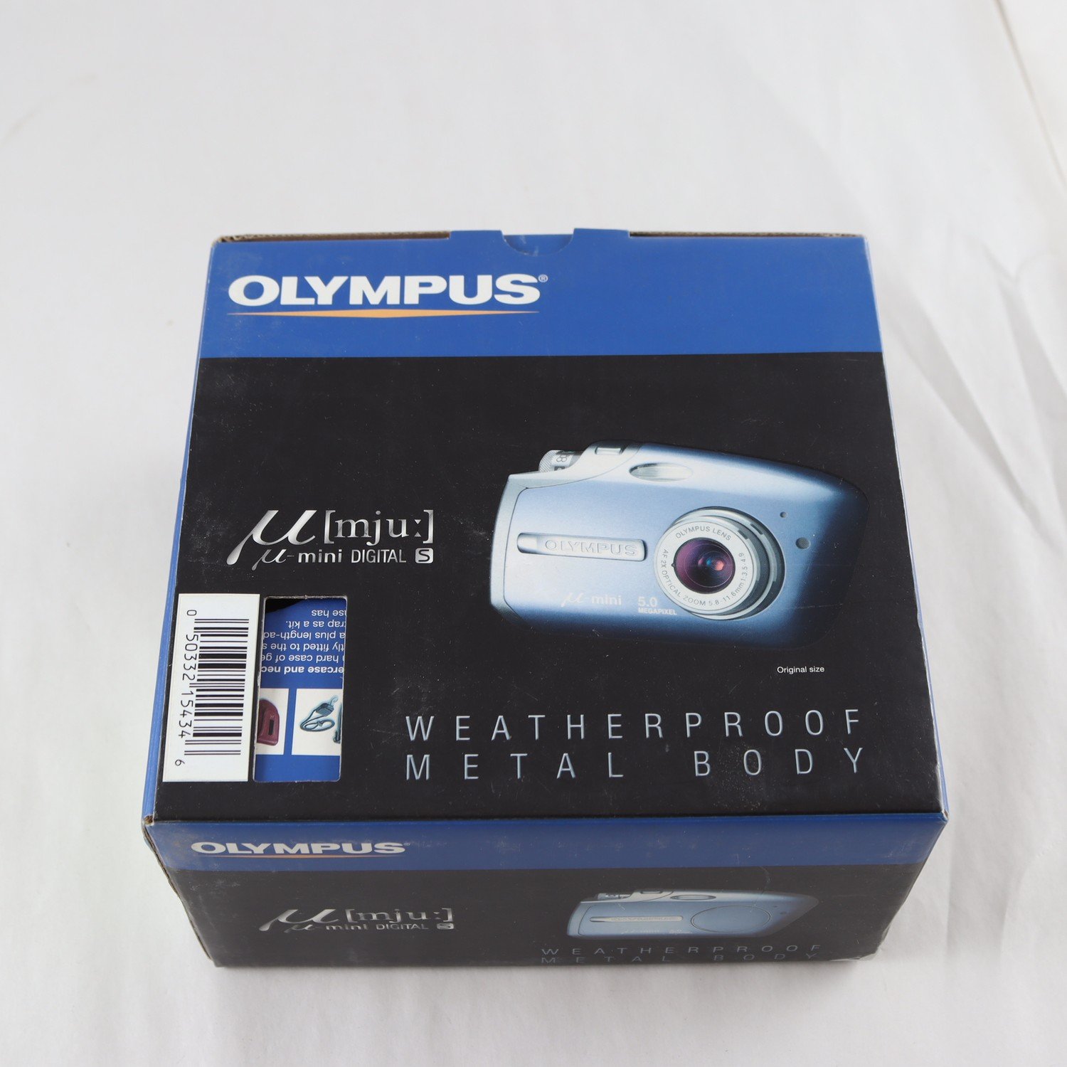 Kamera, Olympus M mju, med tillbehör.