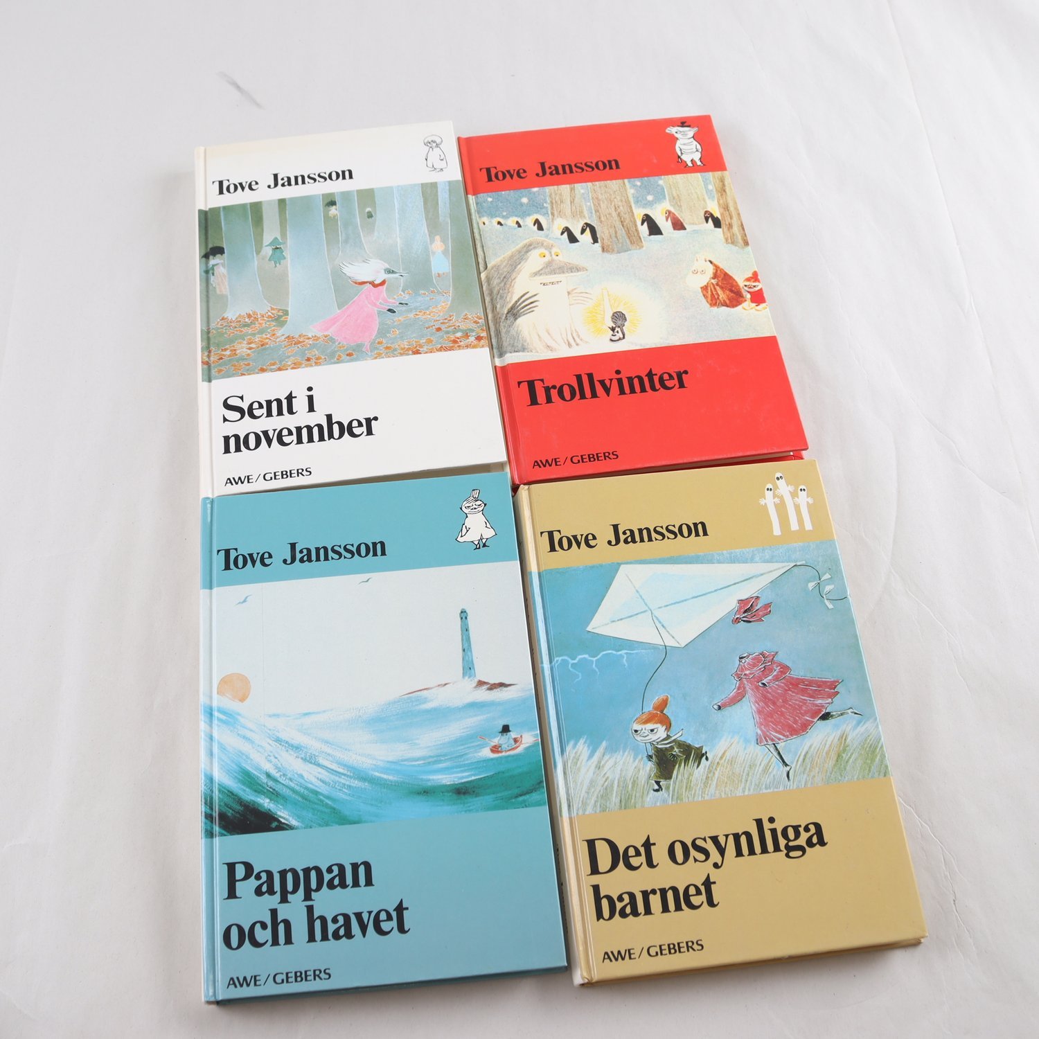 Tove Jansson, bokpaket med 4 klassiker om Mumintrollen