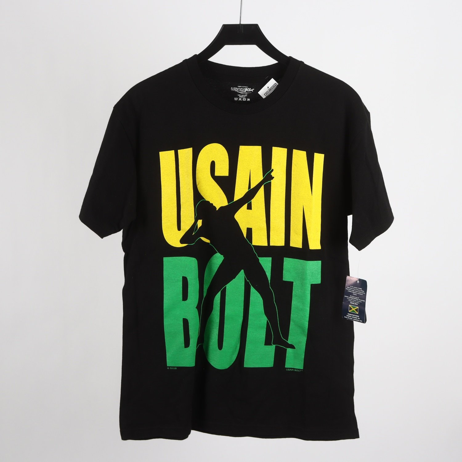 T-shirt, Usan Bolt, svart, stl. M