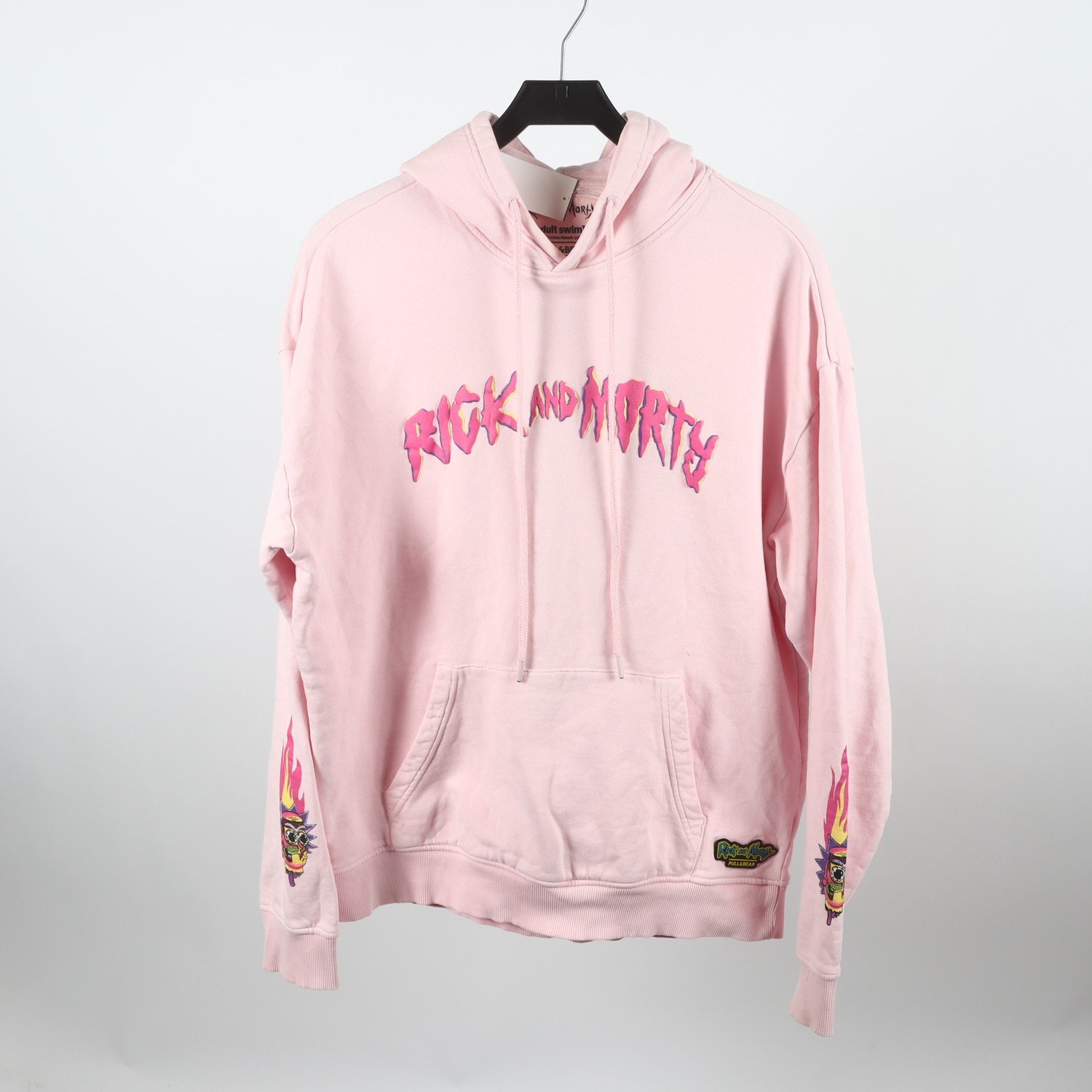 Hoodie, Pull&Bear, Rick And Morty, rosa, stl. L