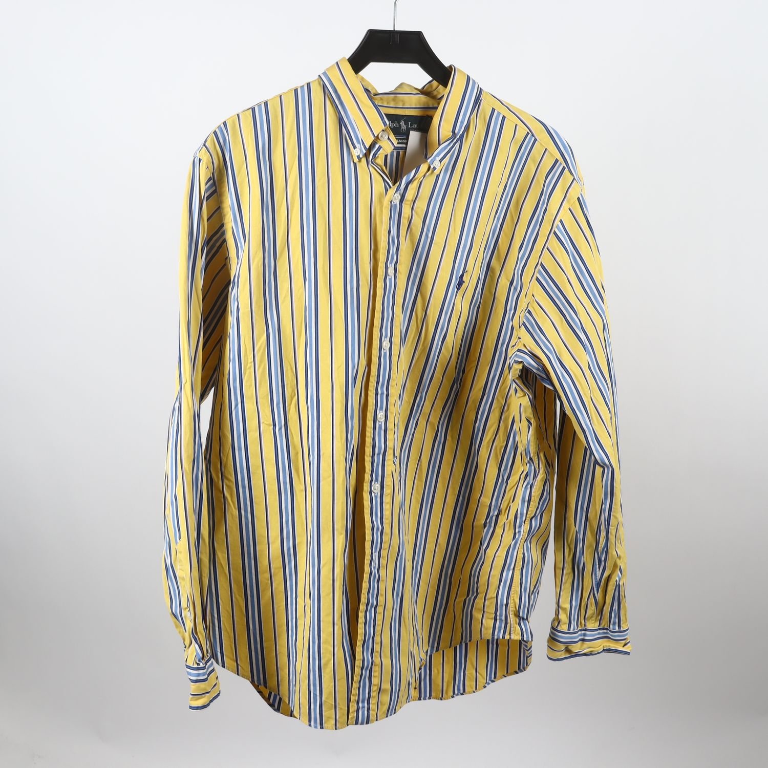 Skjorta, Ralph Lauren, gul, randig, stl. XL