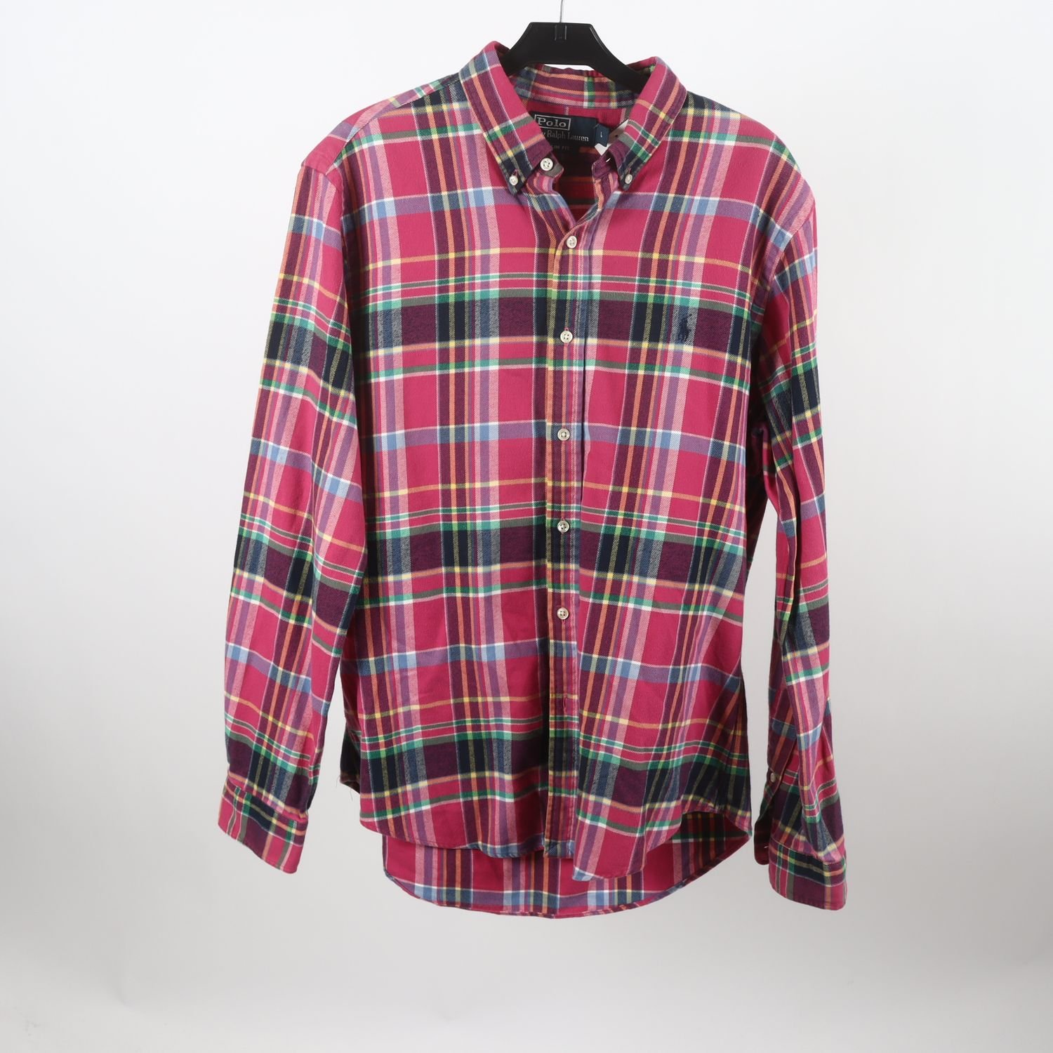 Skjorta, Ralph Lauren, rosa, rutig, stl. L