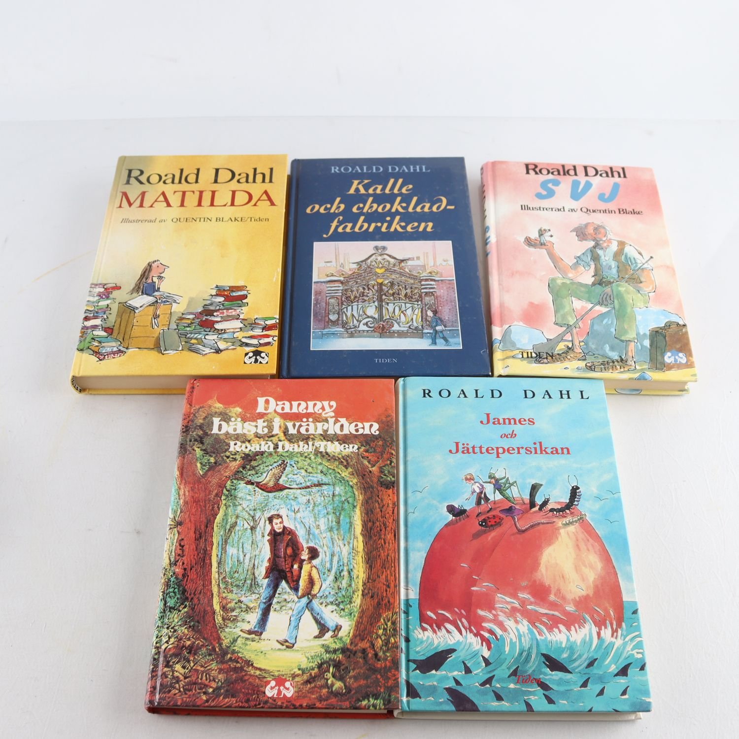 Roald Dahl, bokpaket med 5 volymer