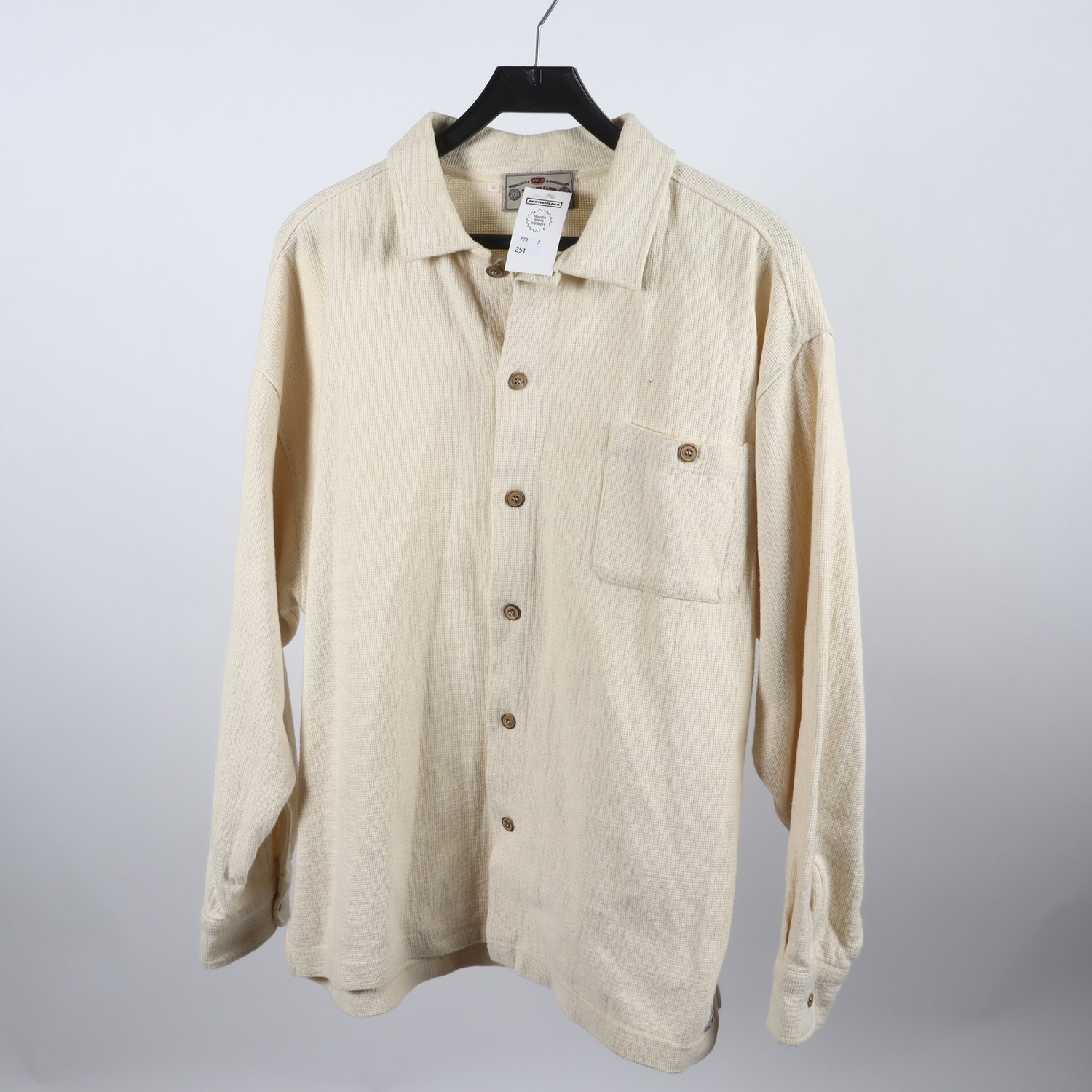 Skjorta, Trademark, beige, stl. XL Vintage