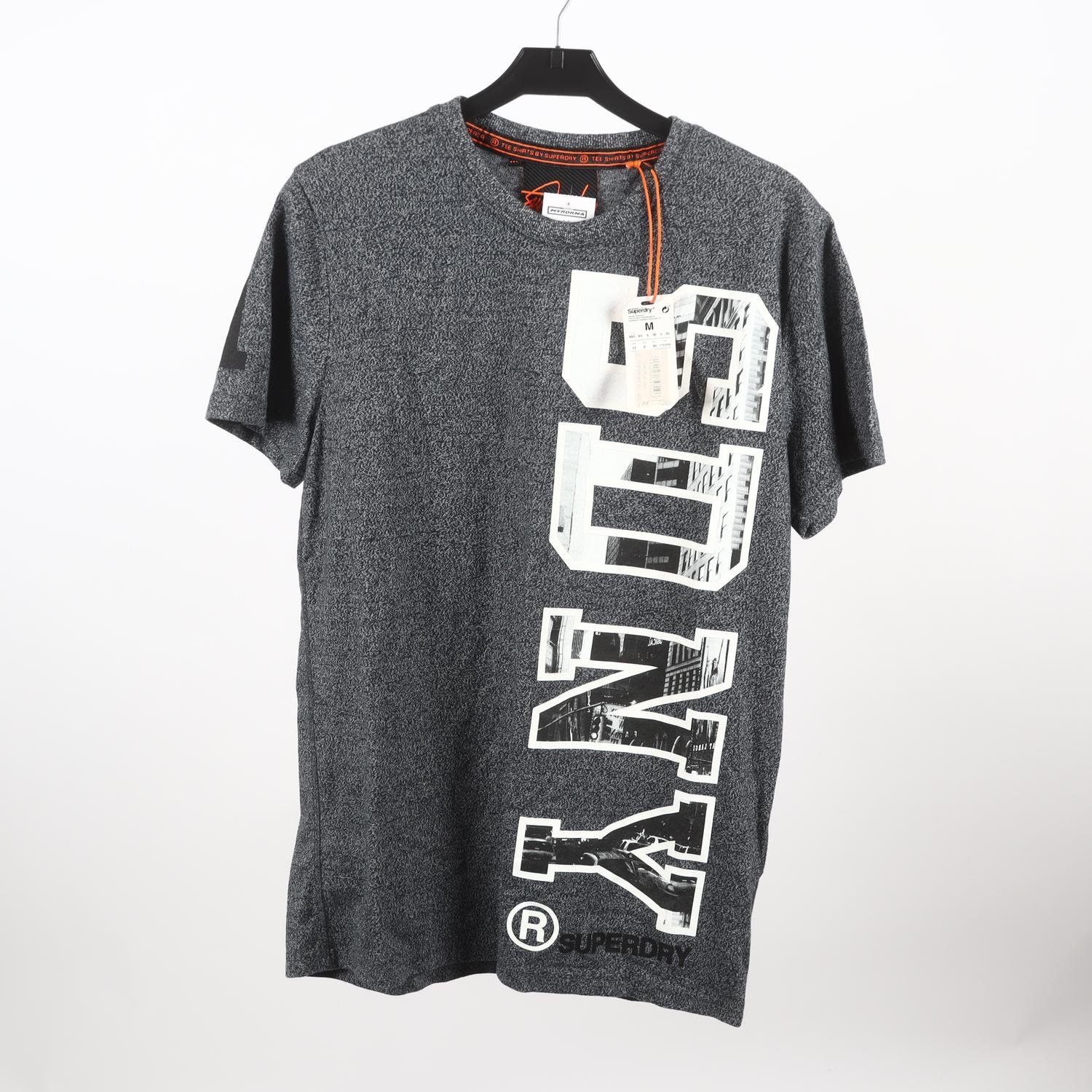 T-Shirt, Superdry, grå, stl. M