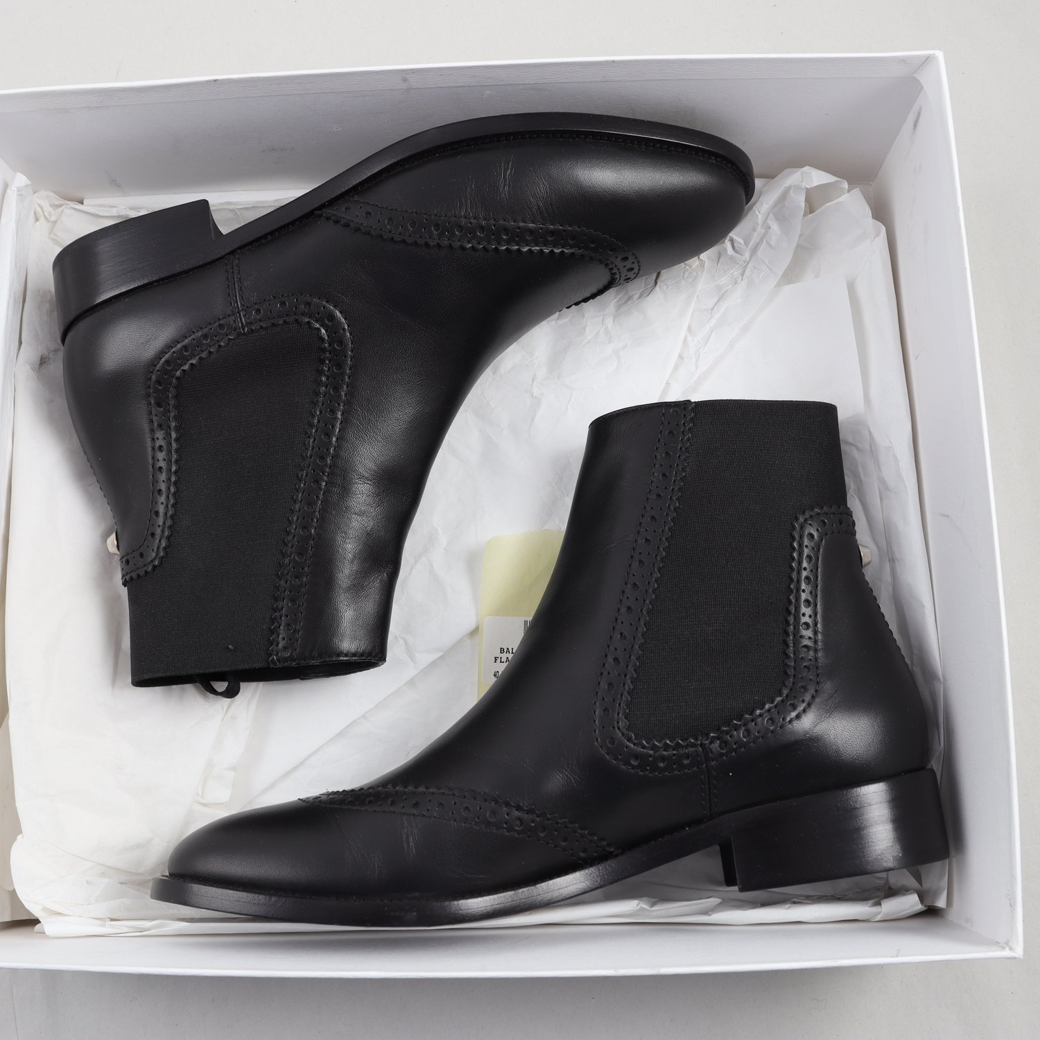 Chelsea boots, Balenciaga, svart, skinn, stl. 40,5