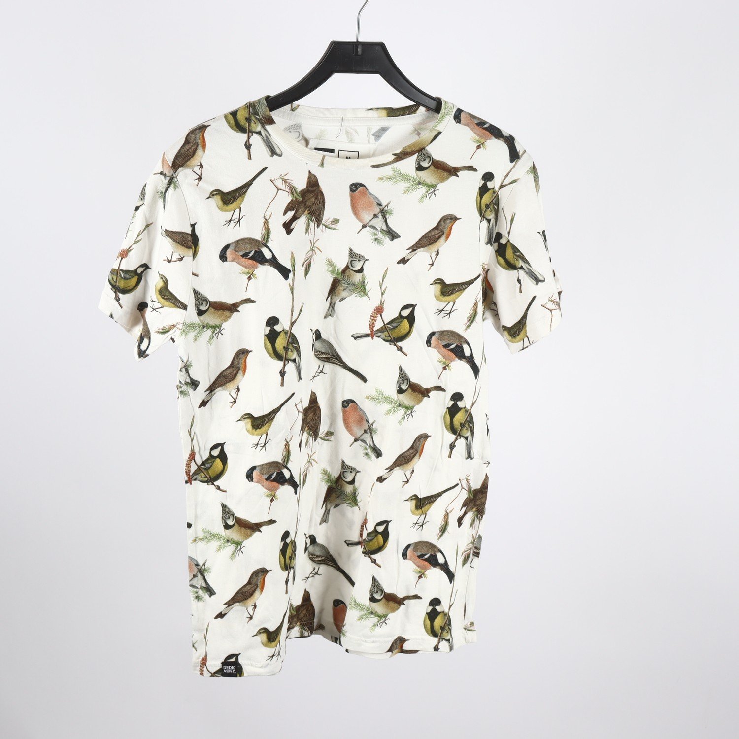 T-shirt, Dedicated, fåglar, vit, stl. M
