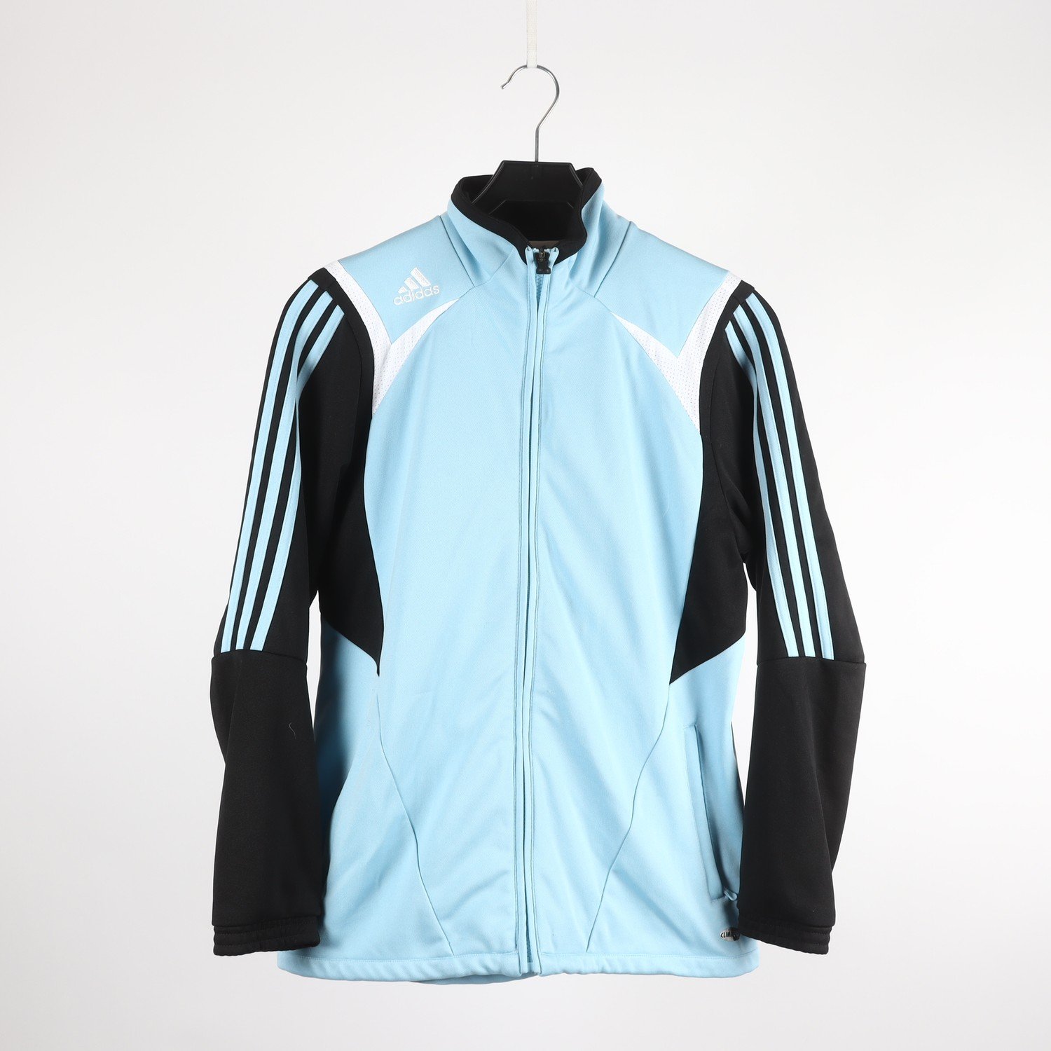 Sportjacka, Adidas, ljusblå/svart, stl. M