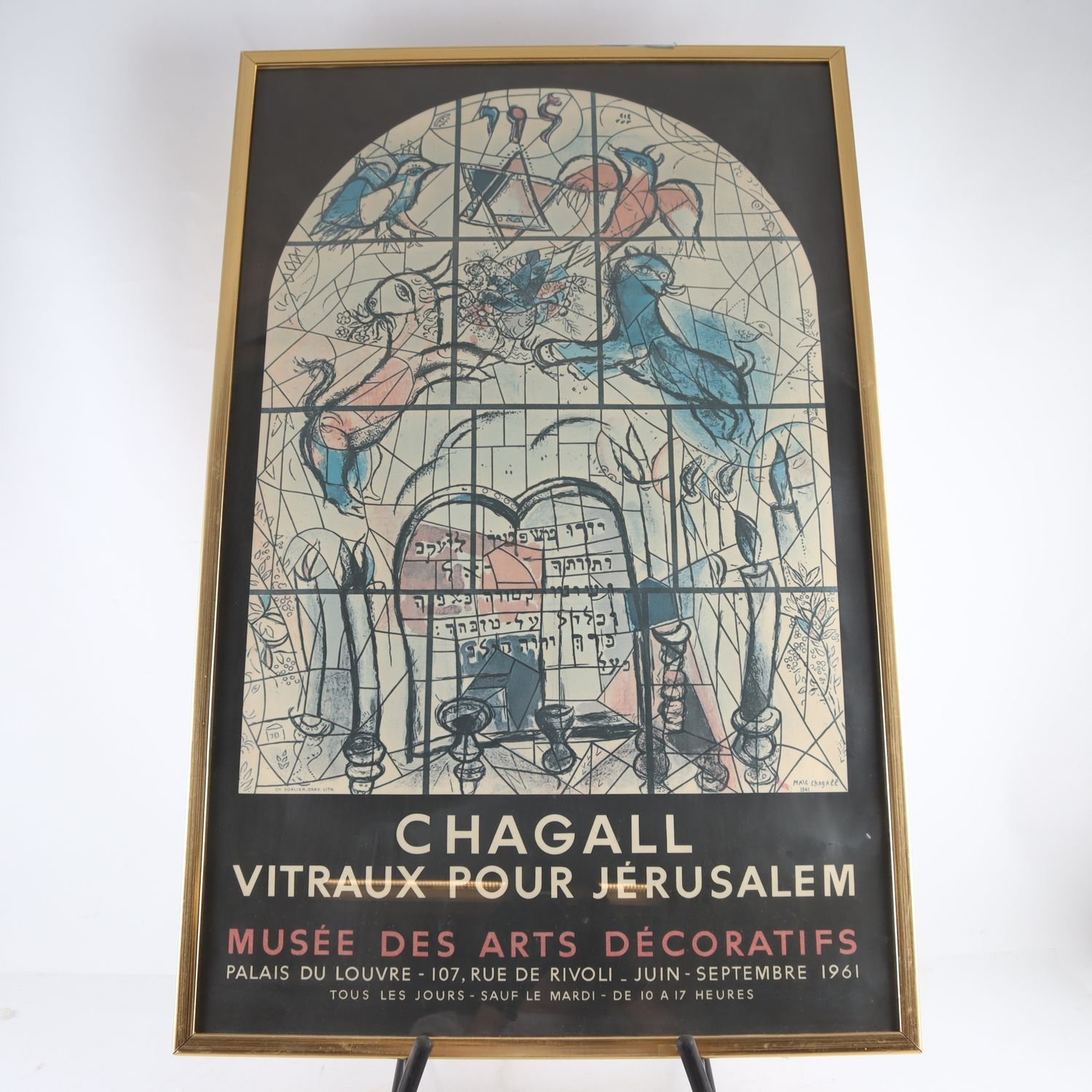 Utställningsaffisch, Chagall, (1887-1985),1961. Endast avhämtning.