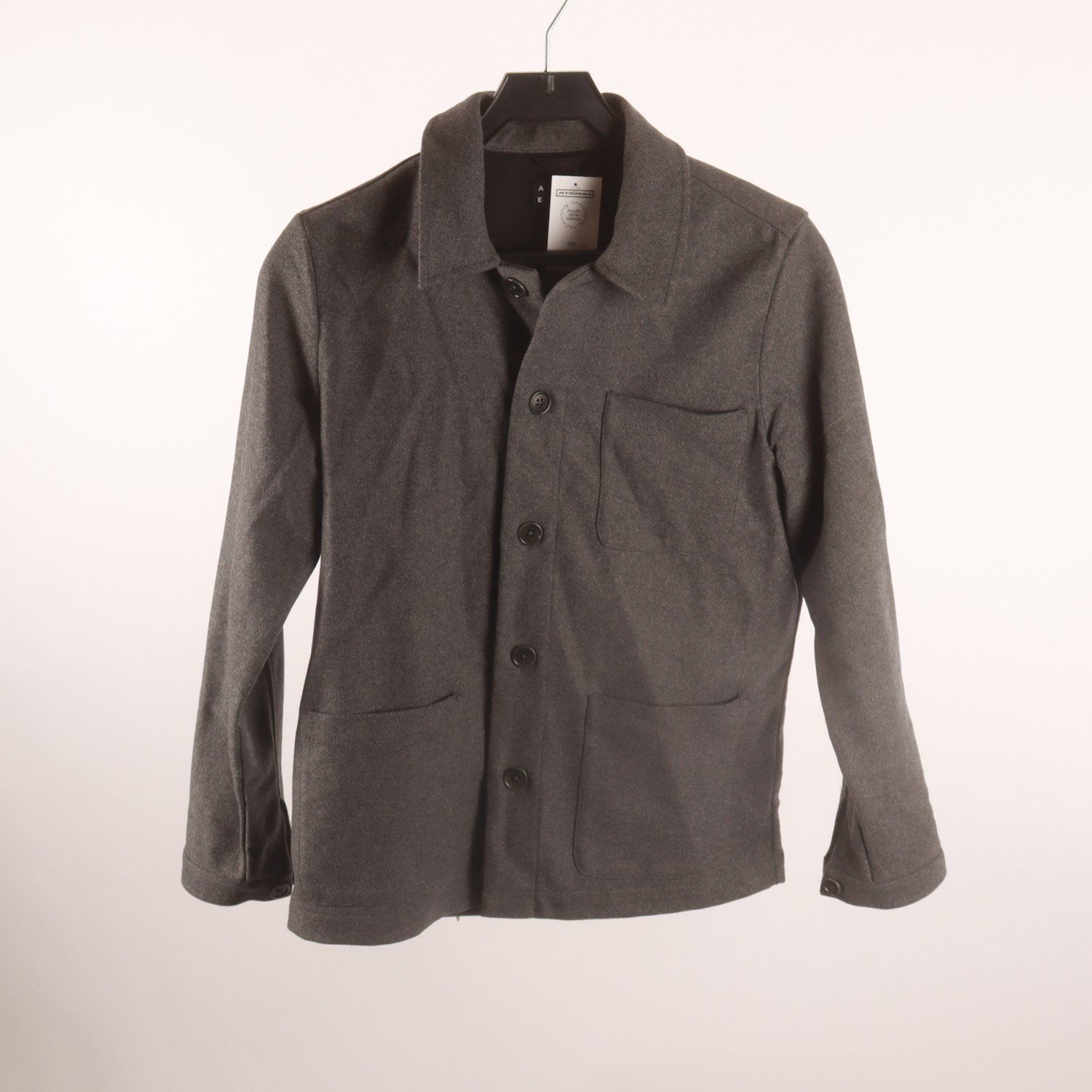 Överskjorta, ASKET, grå, 100% recycled wool, stl. XS