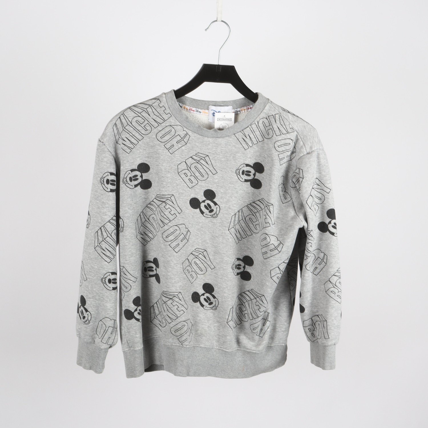 Sweatshirt, Disney Mickey Mouse, grå, stl ca. S/M