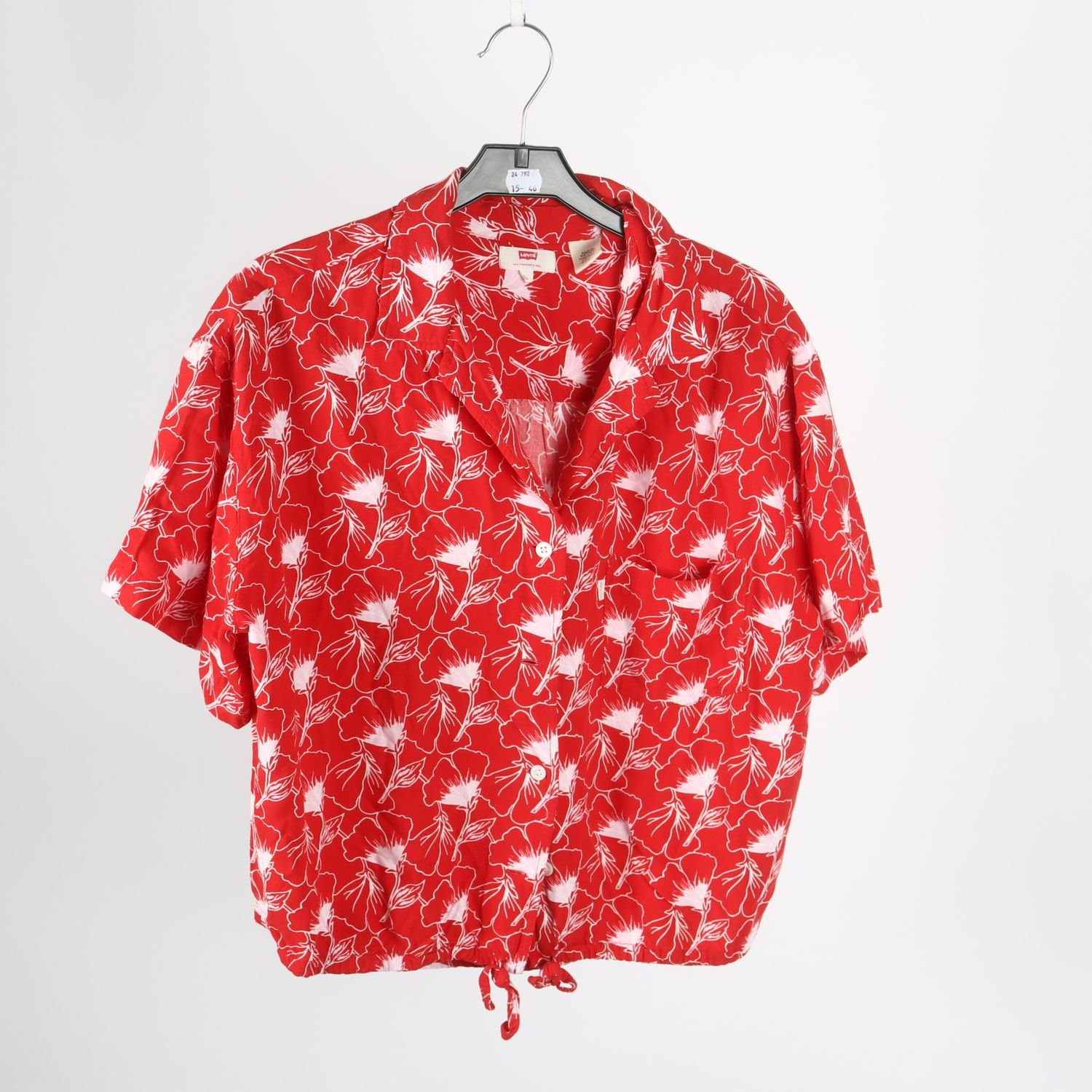 Skjorta, Levi´s Kortärmad, cropped, blommig, stl.L