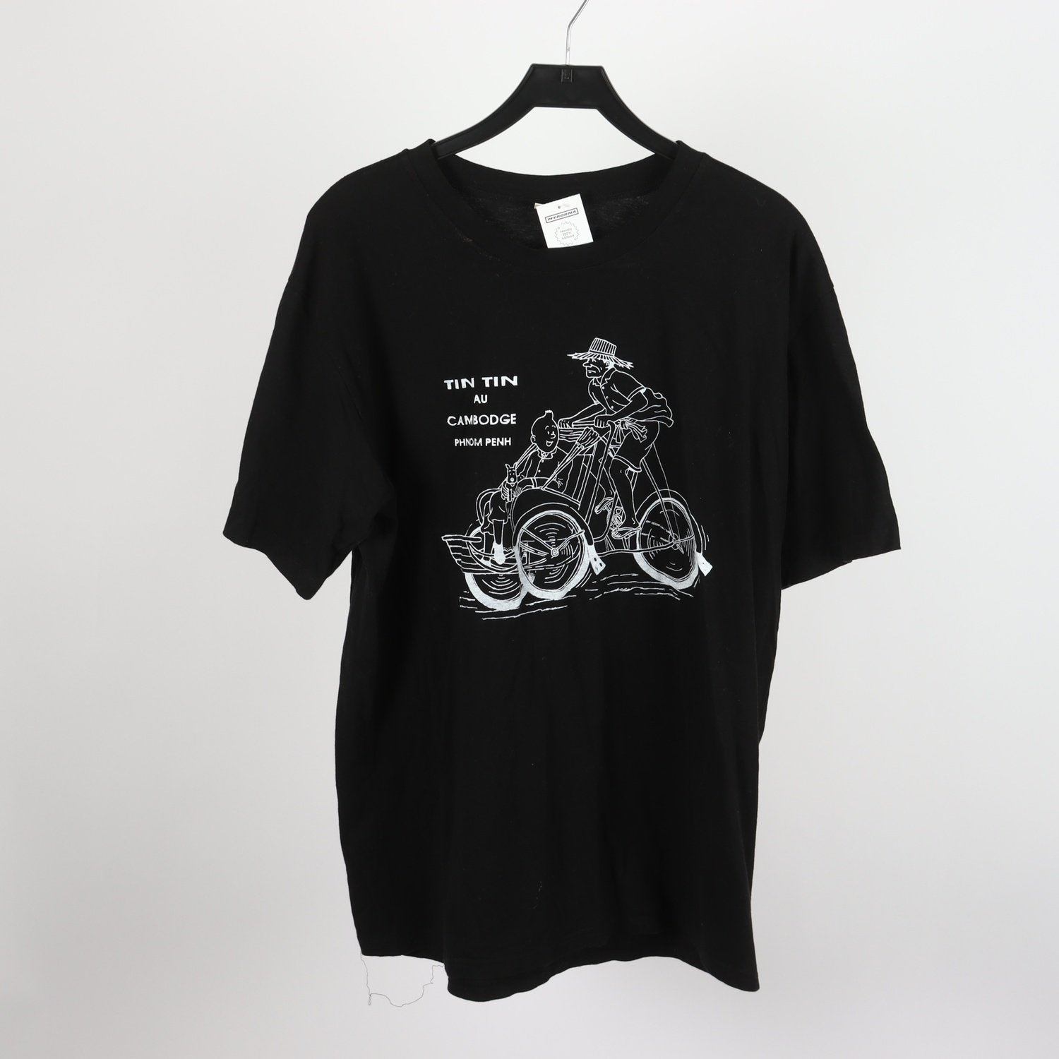 T-shirt, Tin Tin x Cambodge, svart, stl. XL
