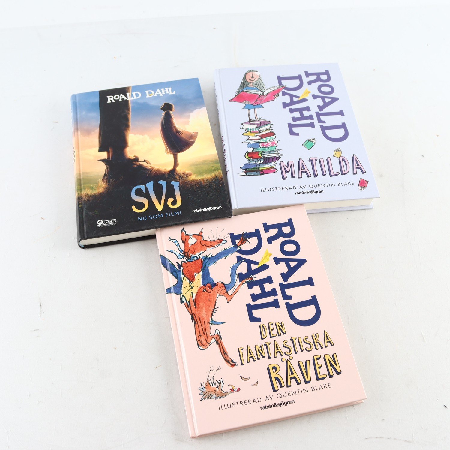 Roald Dahl, bokpaket med 3 volymer, Den fantastiska räven + 2