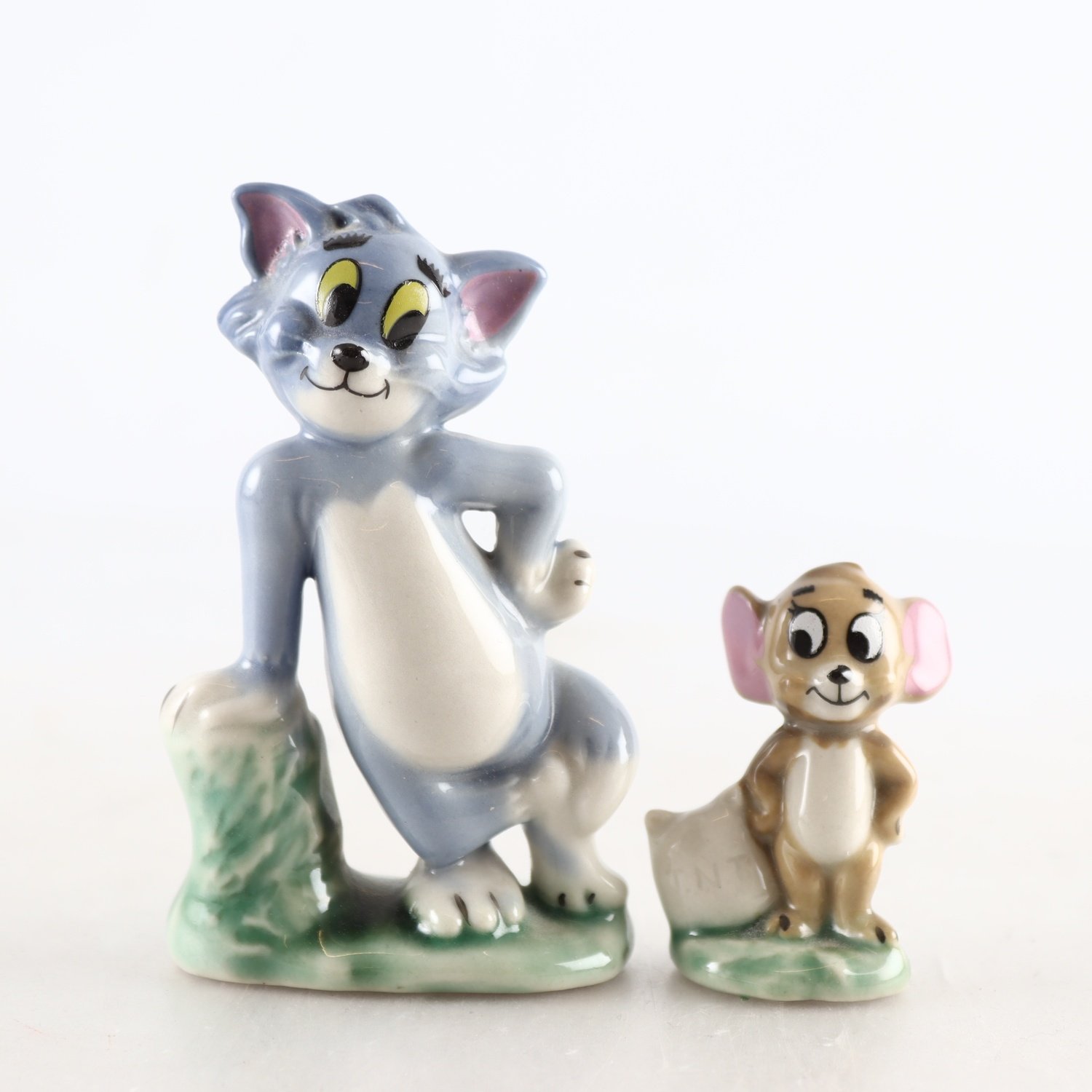 Figuriner, porslin, Tom & Jerry, 2 st