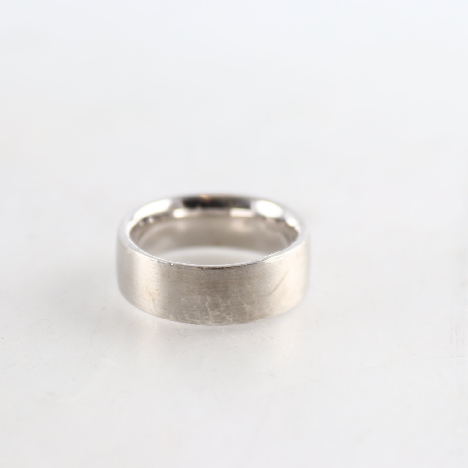 Ring, silver 925, slät, vikt: 12,2 g