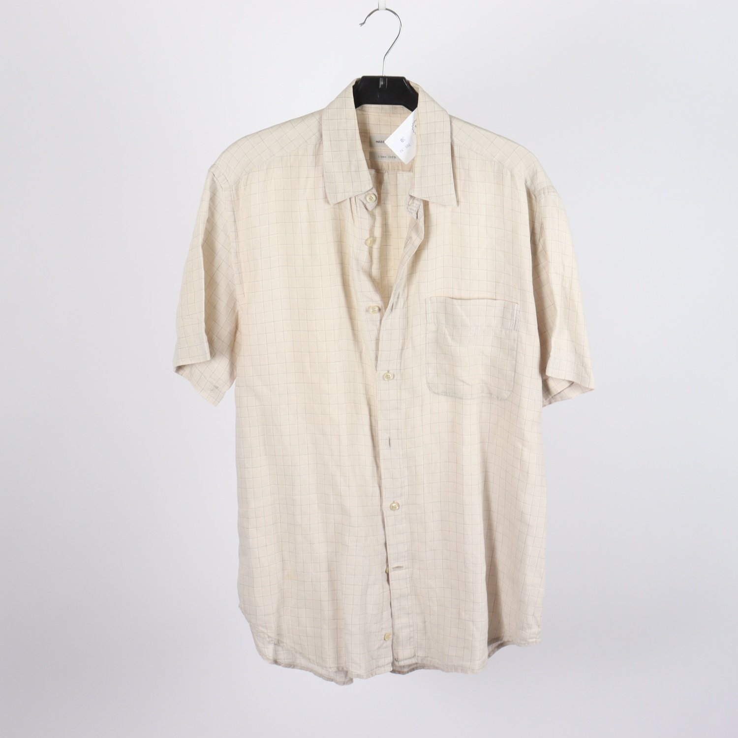 Skjorta, Massimo Dutti, beige, lin, stl. 40