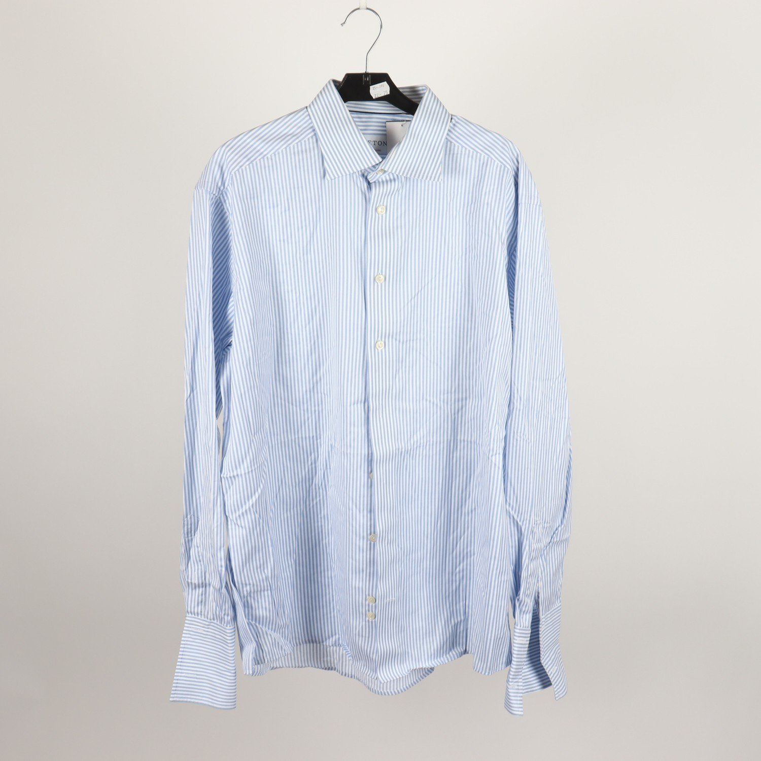 Skjorta, Eton, vit, blå, randig, stl. 42