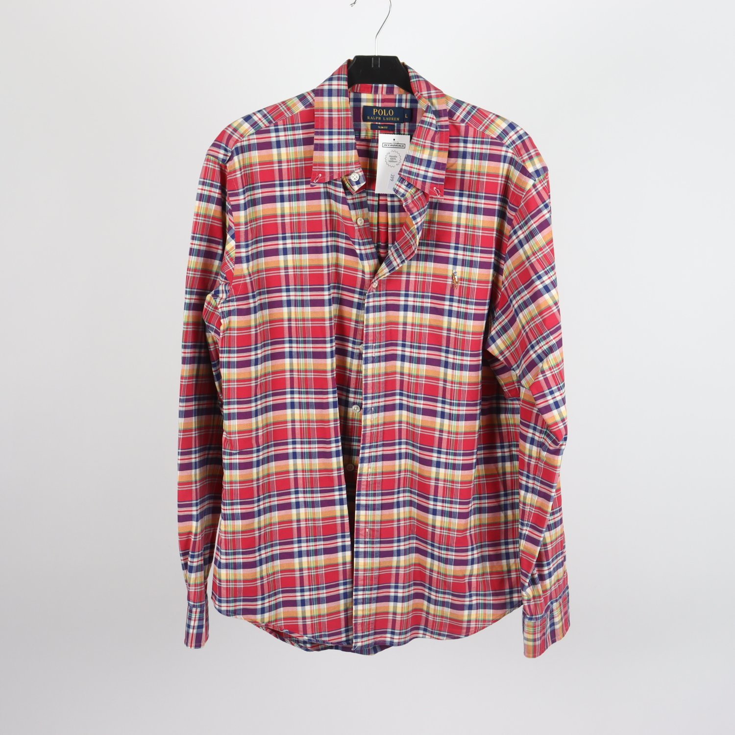 Skjorta, Polo Ralph Lauren, röd, lila, stl. L