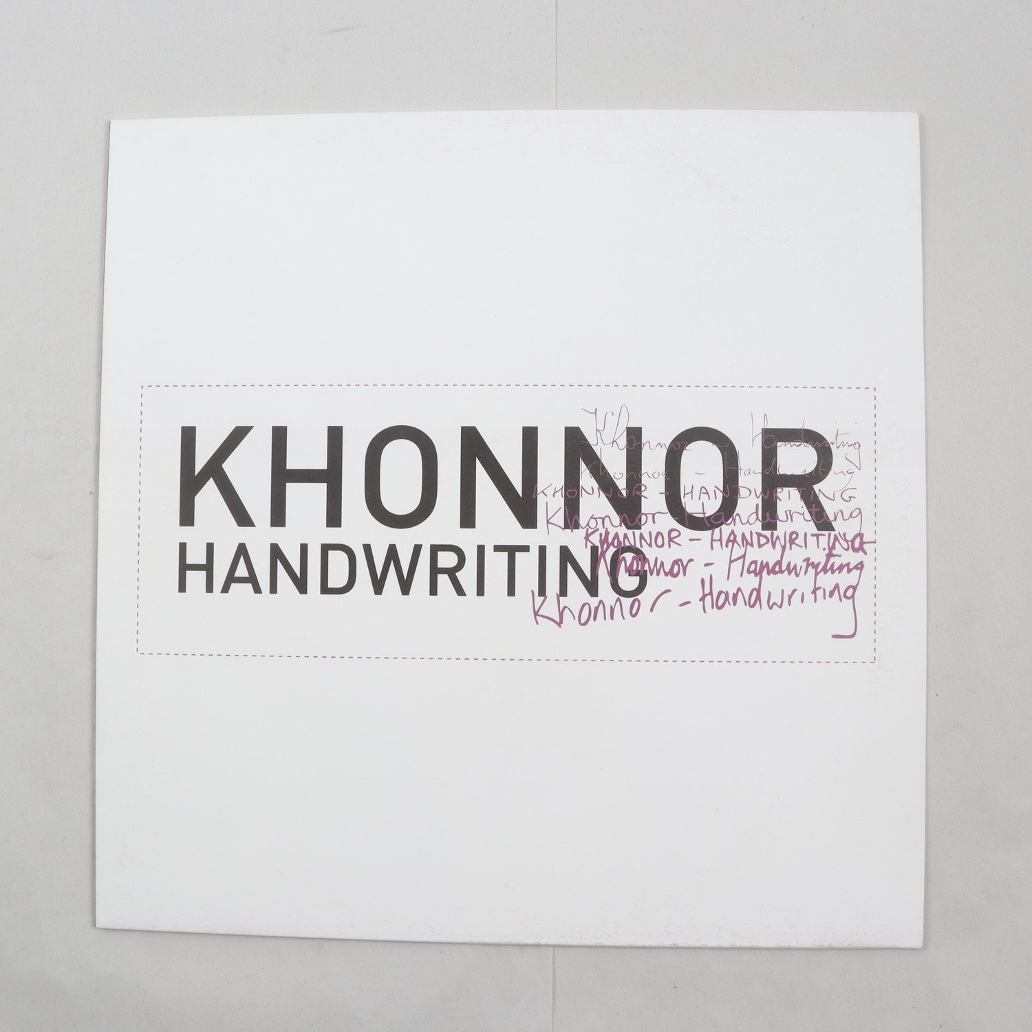 LP Khonnor, Handwriting