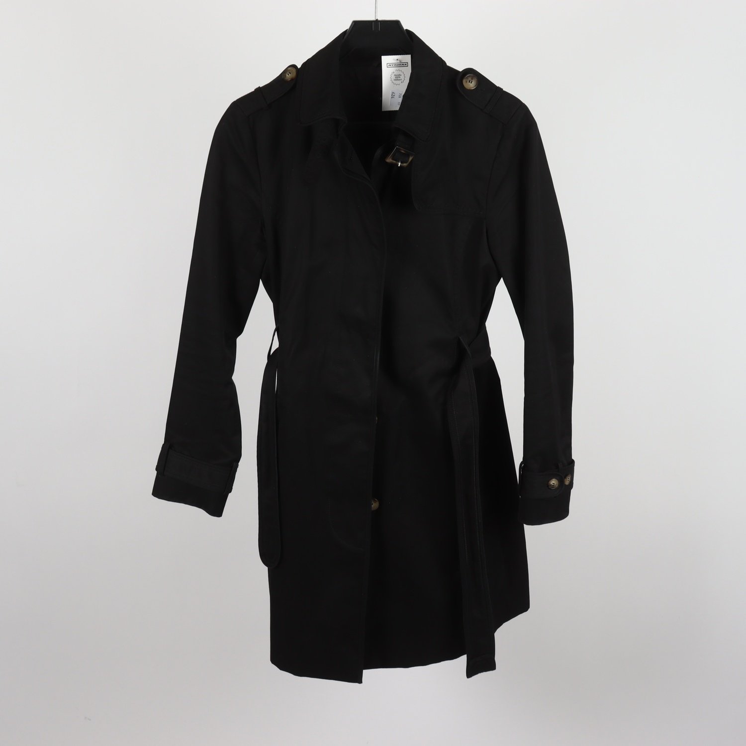 Kappa, trench coat, Massimo Dutti, svart, stl.M