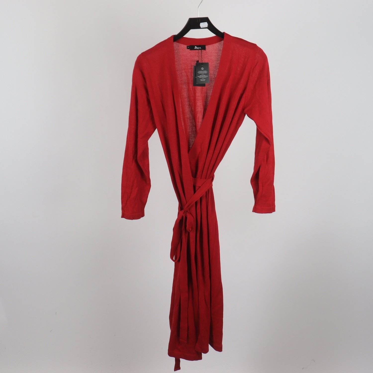 Stickad klänning, Alpa Knitwear, Alpacka- & Mulberry-silke, stl. L