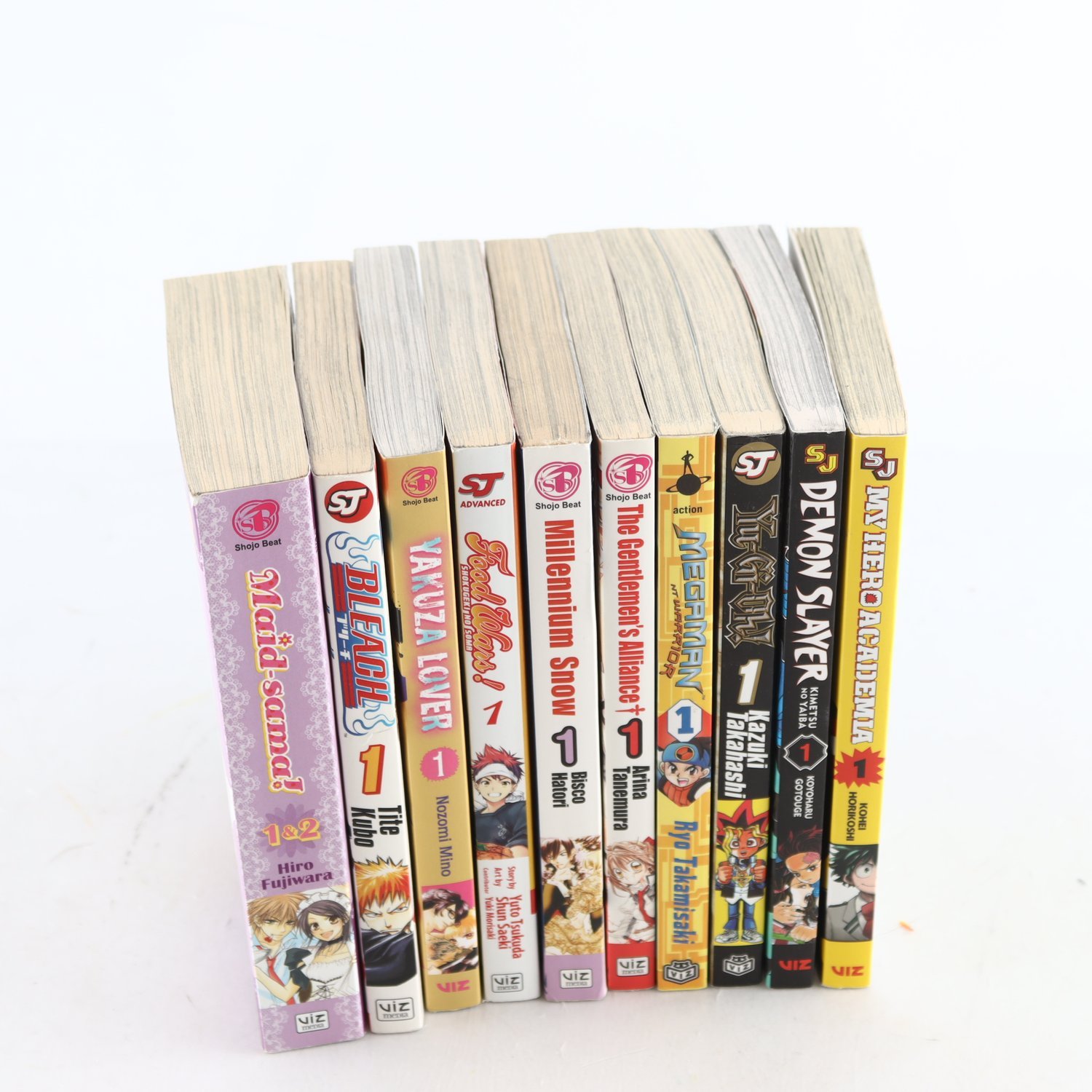 Manga, blandpaket med 10 förstanummer från VIZ Media