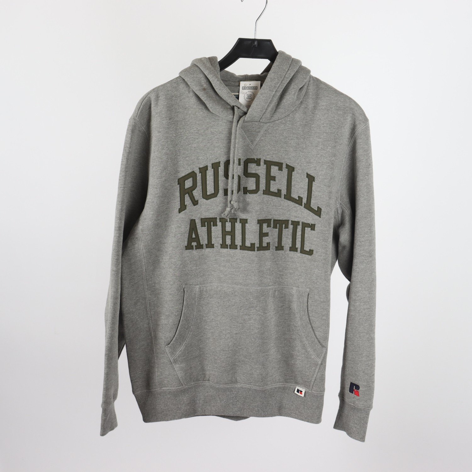 Hoodie, Russell Athletic, grå, stl. M