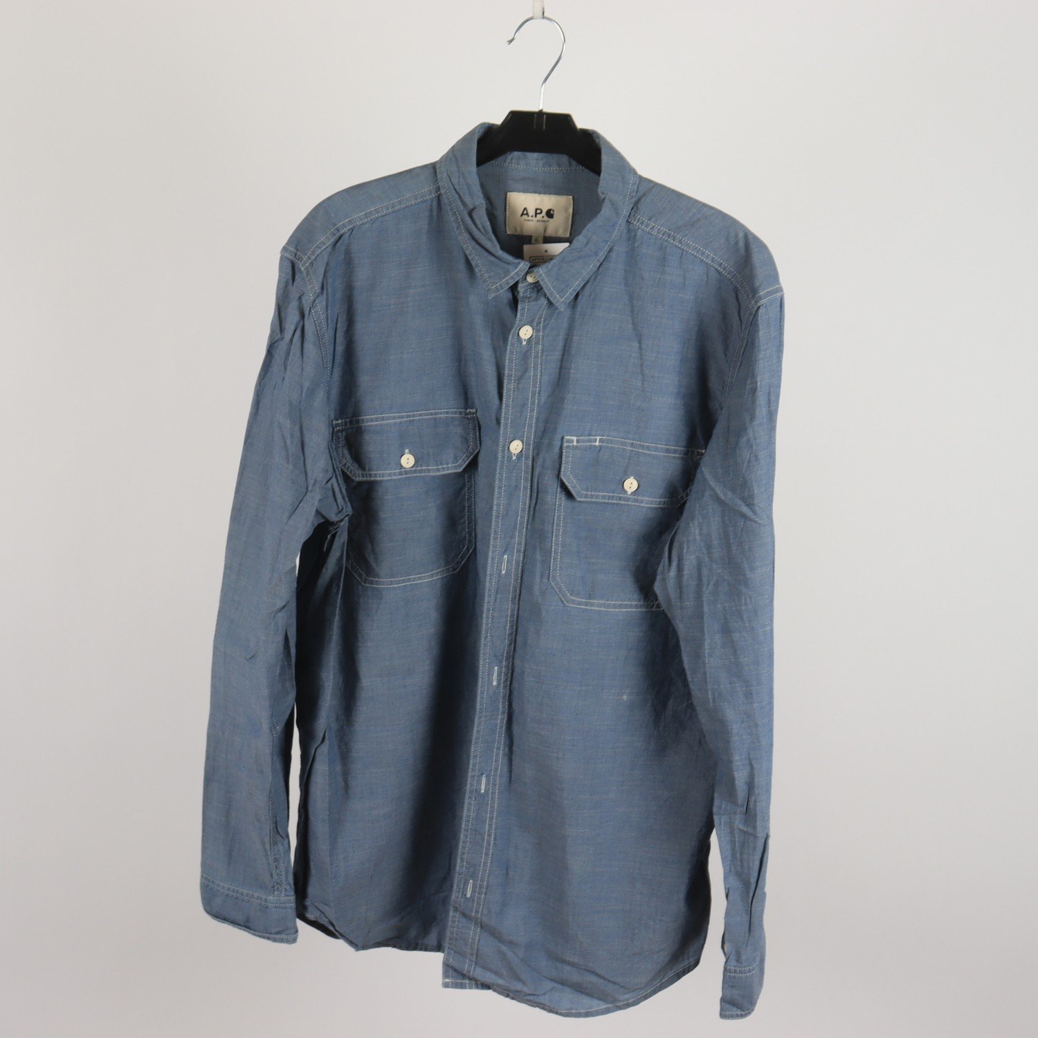 Skjorta, Carhartt, A.P.C, blå, stl. XL