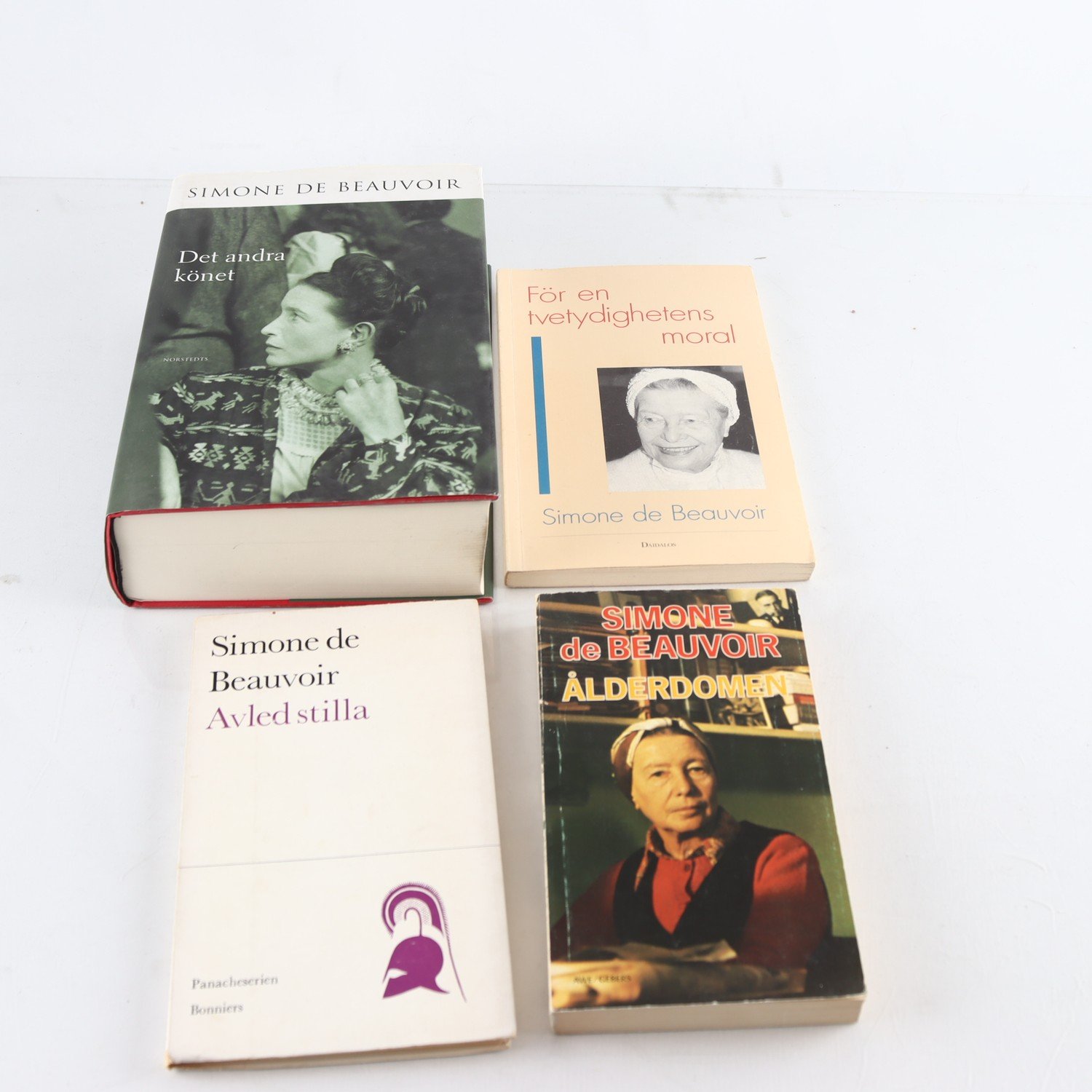 Simone de Beauvoir, bokpaket med 4 volymer