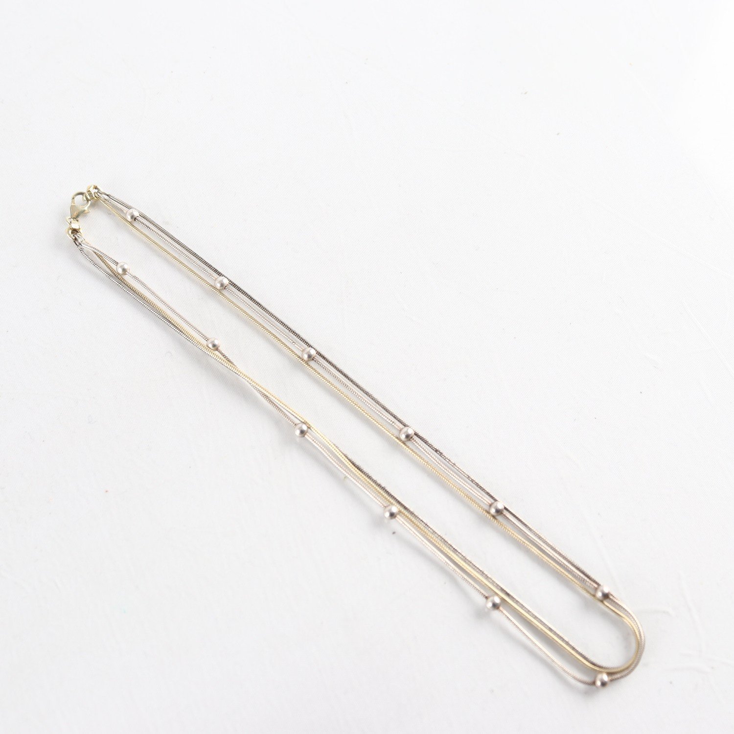 Halsband, ormlänk, silver 925, Vikt: 18,5 g