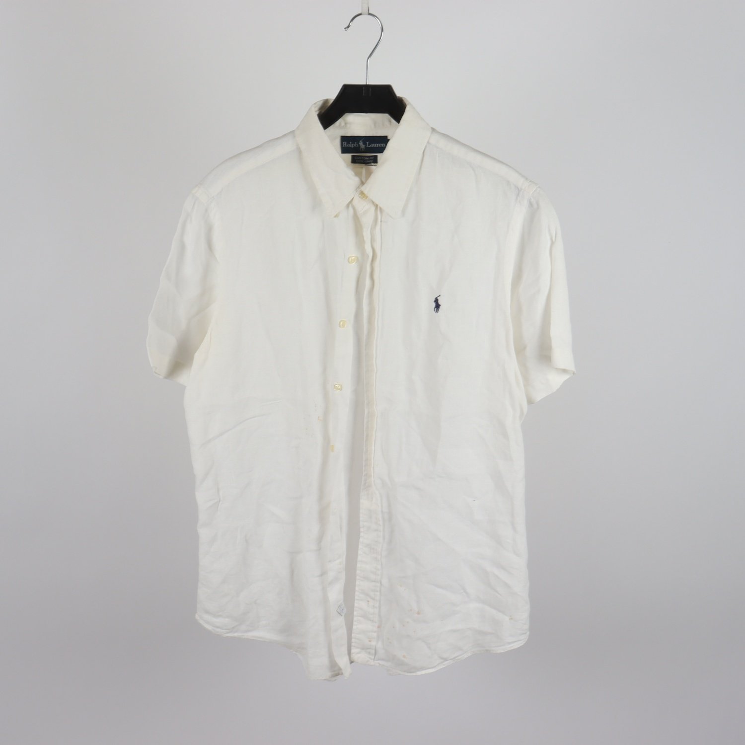 Skjorta, Ralph Lauren, vit, lin, stl. L