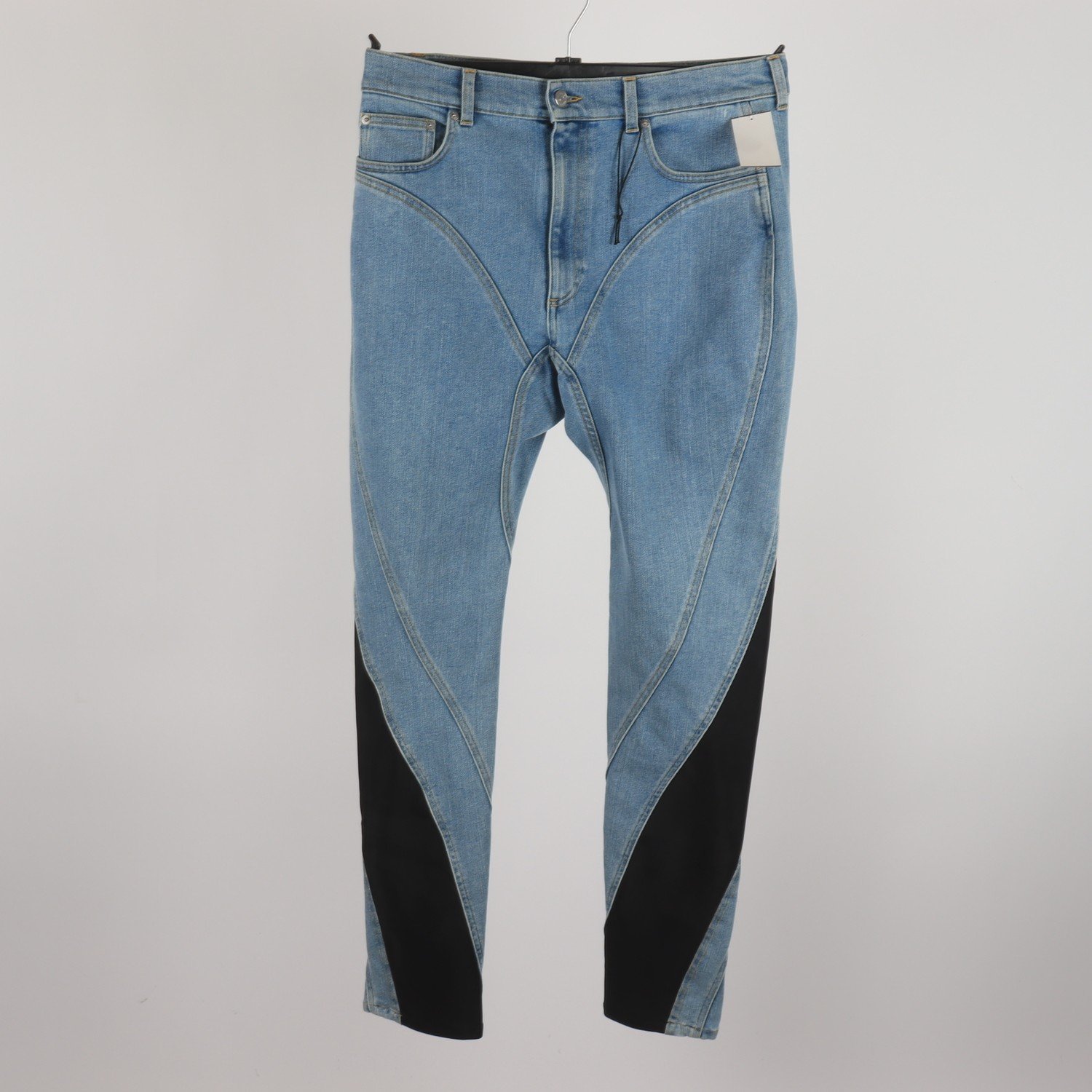 Jeans, Mugler, blå, svart, stl. 46