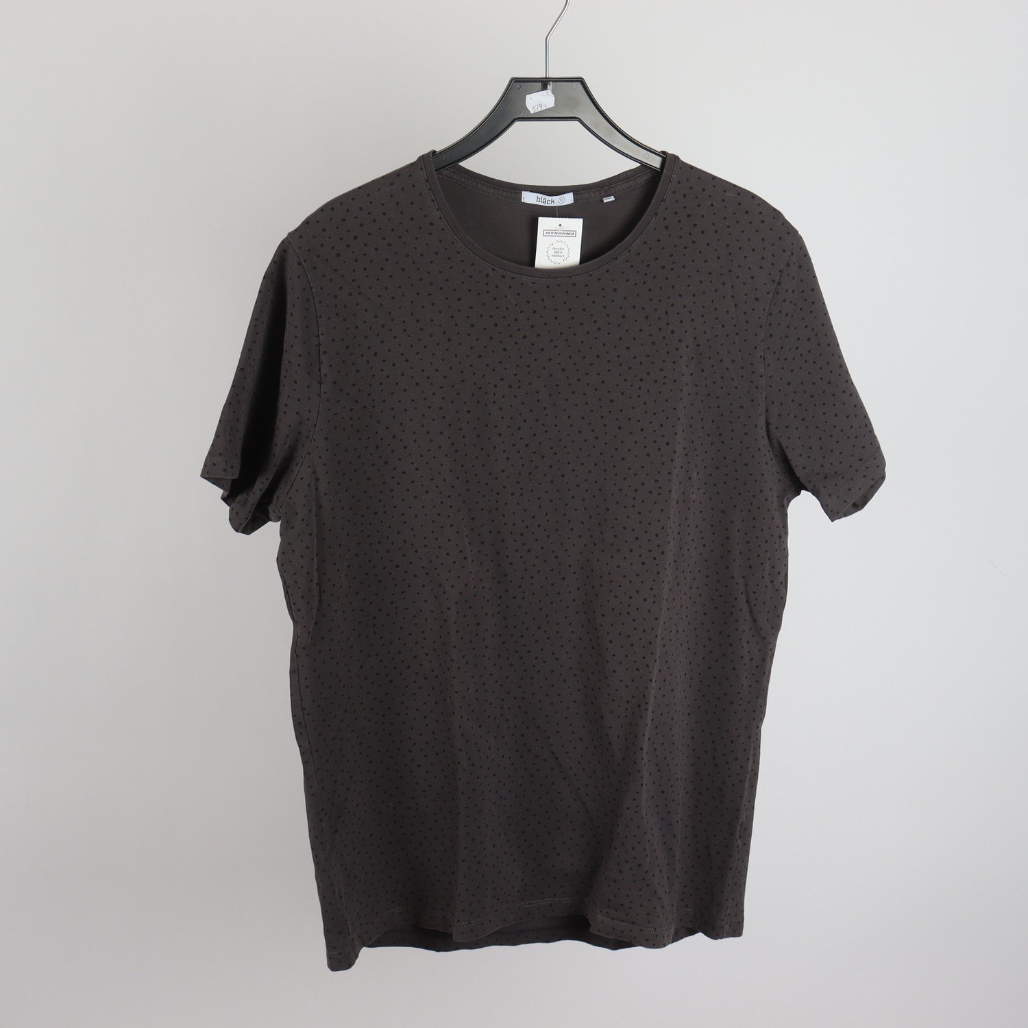 T-Shirt, Bläck, Grå, Stl. XL