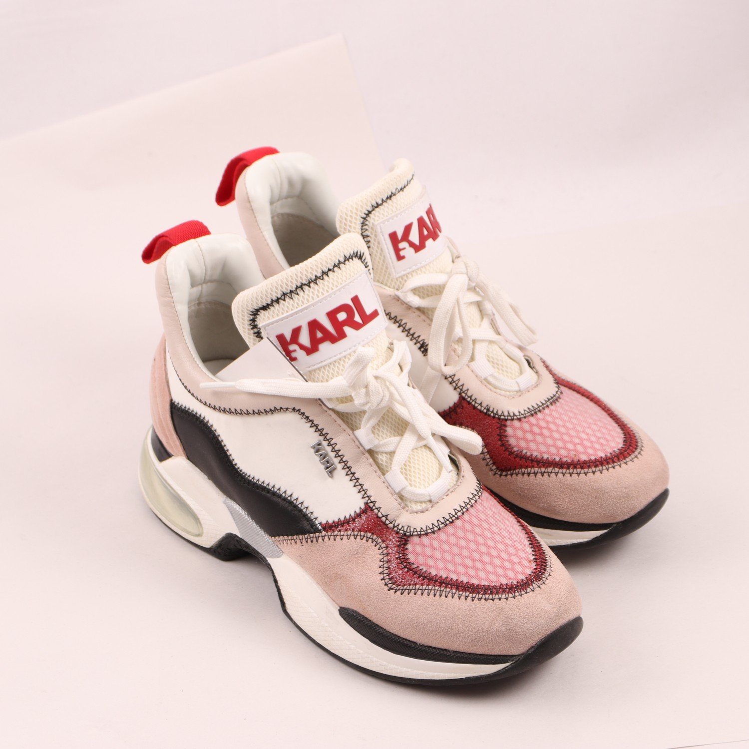 Sneakers, Karl Lagerfeld, rosa, beige, stl. 37