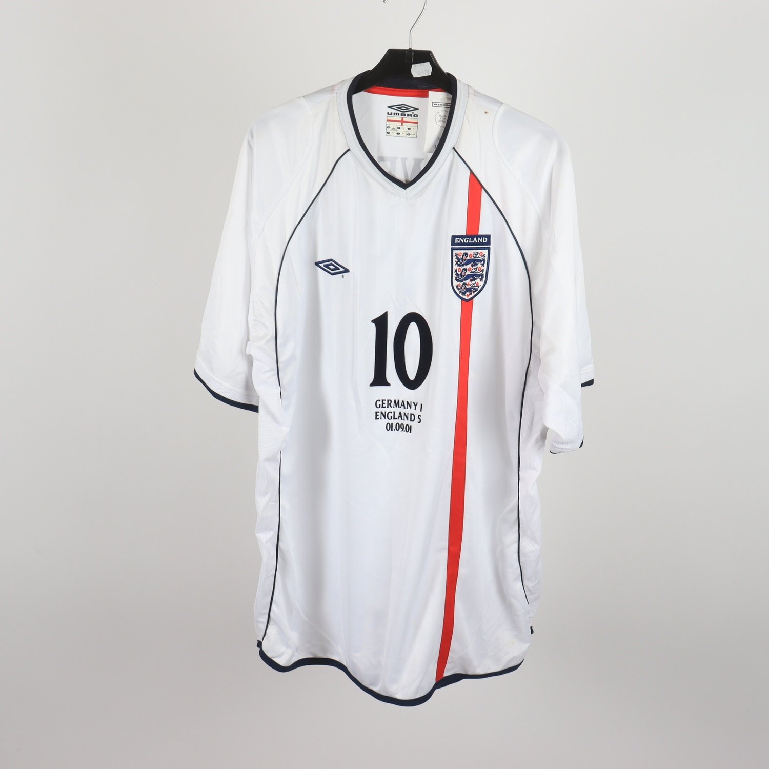 Fotbollströja, England, Umbro, Owen 10, flerfärgad, stl. XL