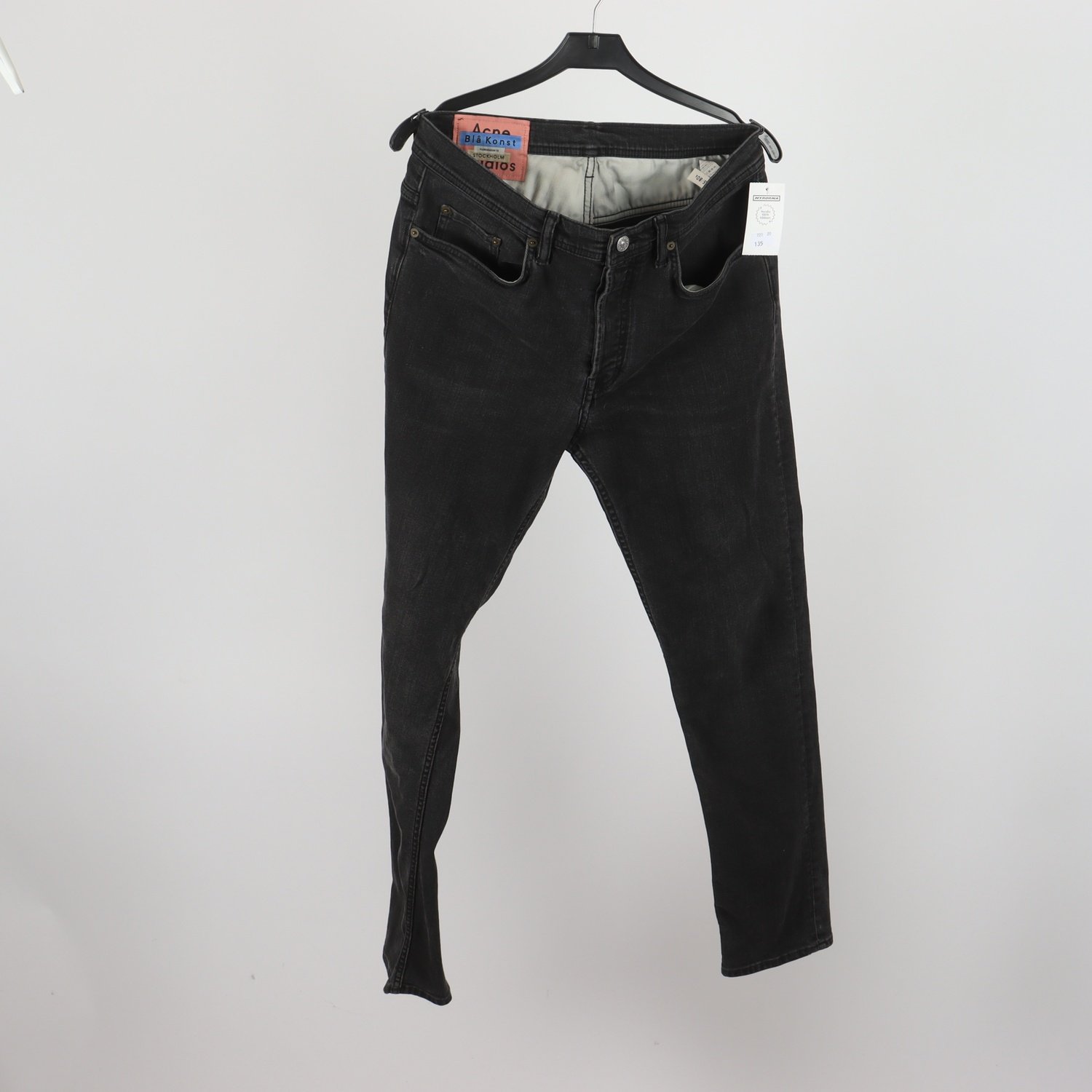 Jeans, Acne Studios, Blå Konst, svart, stl. W: 29″ L. 34″