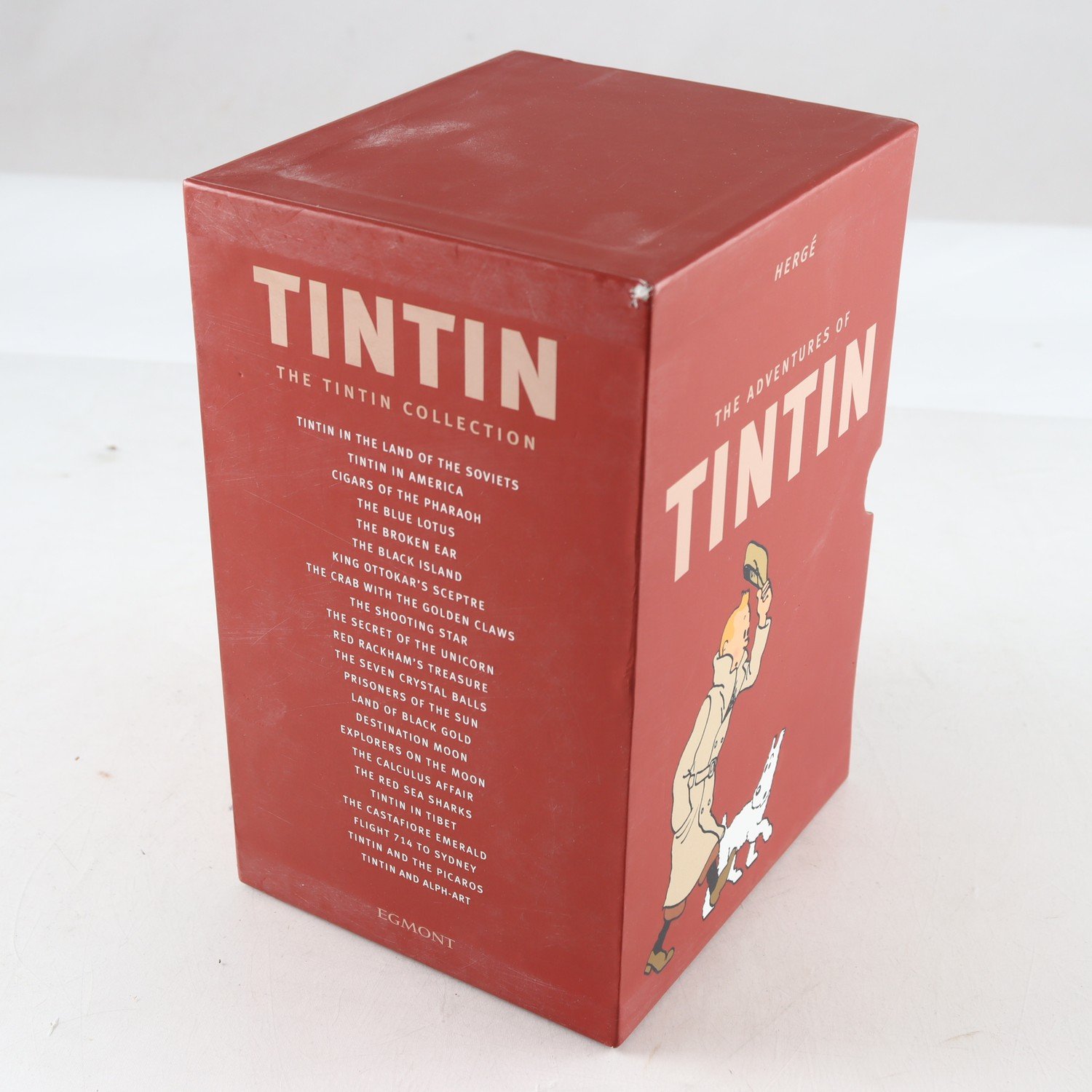 Hergé, The Adventures of Tintin, Vol. 1-8, med skyddskassett. Samfraktas ej.