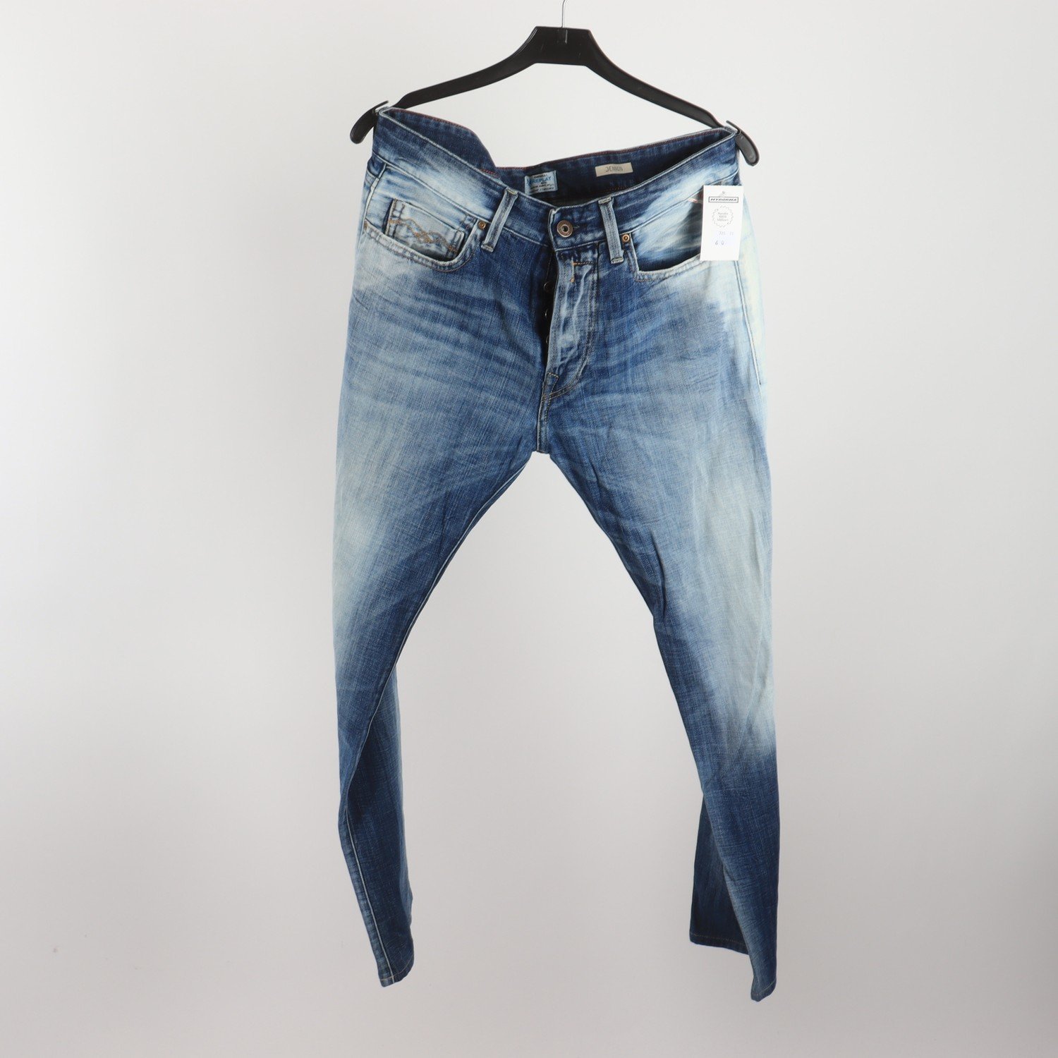 Jeans, Replay, Blå, Stl W 30″ L 32″