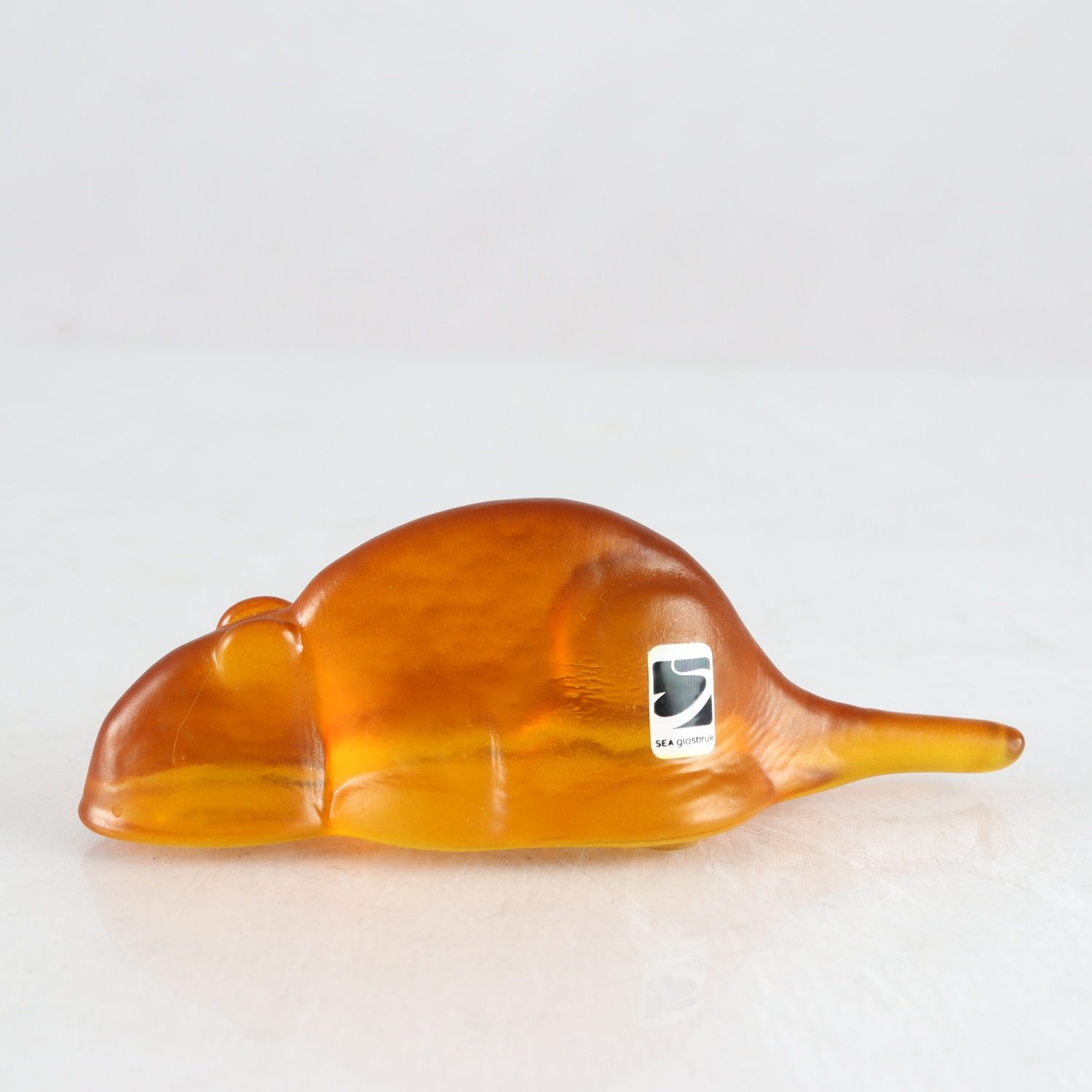 Figurin, glas, geleråtta, Lena Engman, Sea Glasbruk