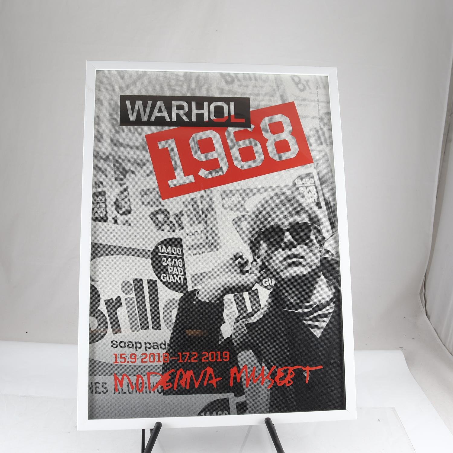 Utställningsaffisch, Andy Warhol, Moderna Museet. Endast avhämtning