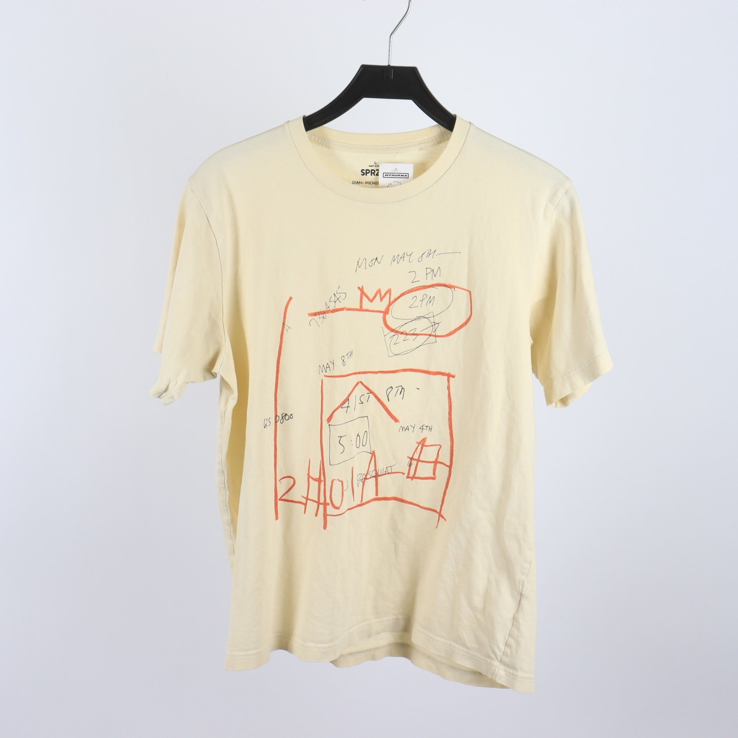 T-Shirt, Jean Michel Basquiat/Uniqlo, Beige, Stl. L