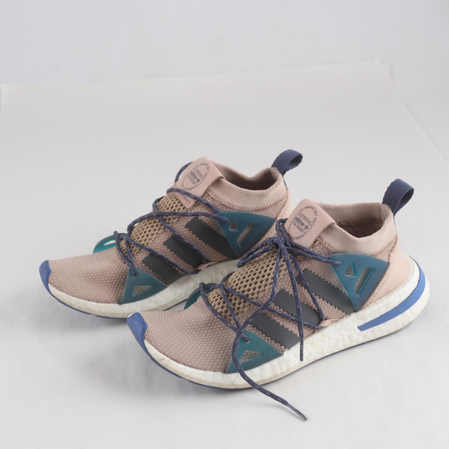 Sneakers, Adidas, beige/blå, stl. 39
