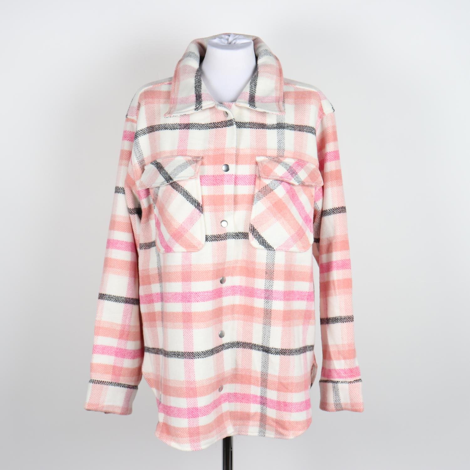 Skjortjacka, rutig, Lindex, stl. S