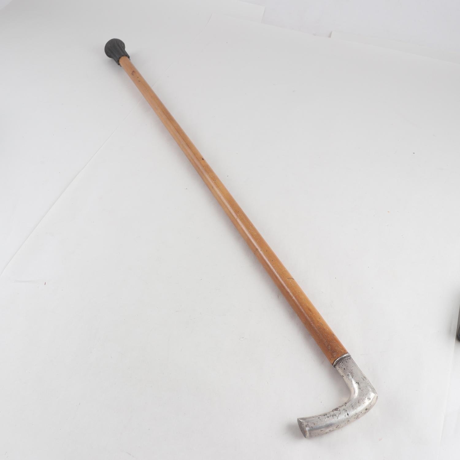 Käpp med silverklyka, E.L.- h, kattfot, 1920